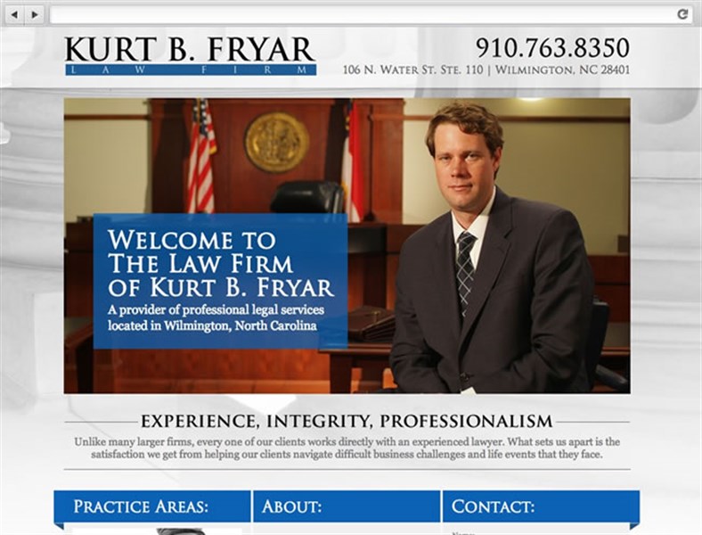 Fryar Law Firm NC - Web Design