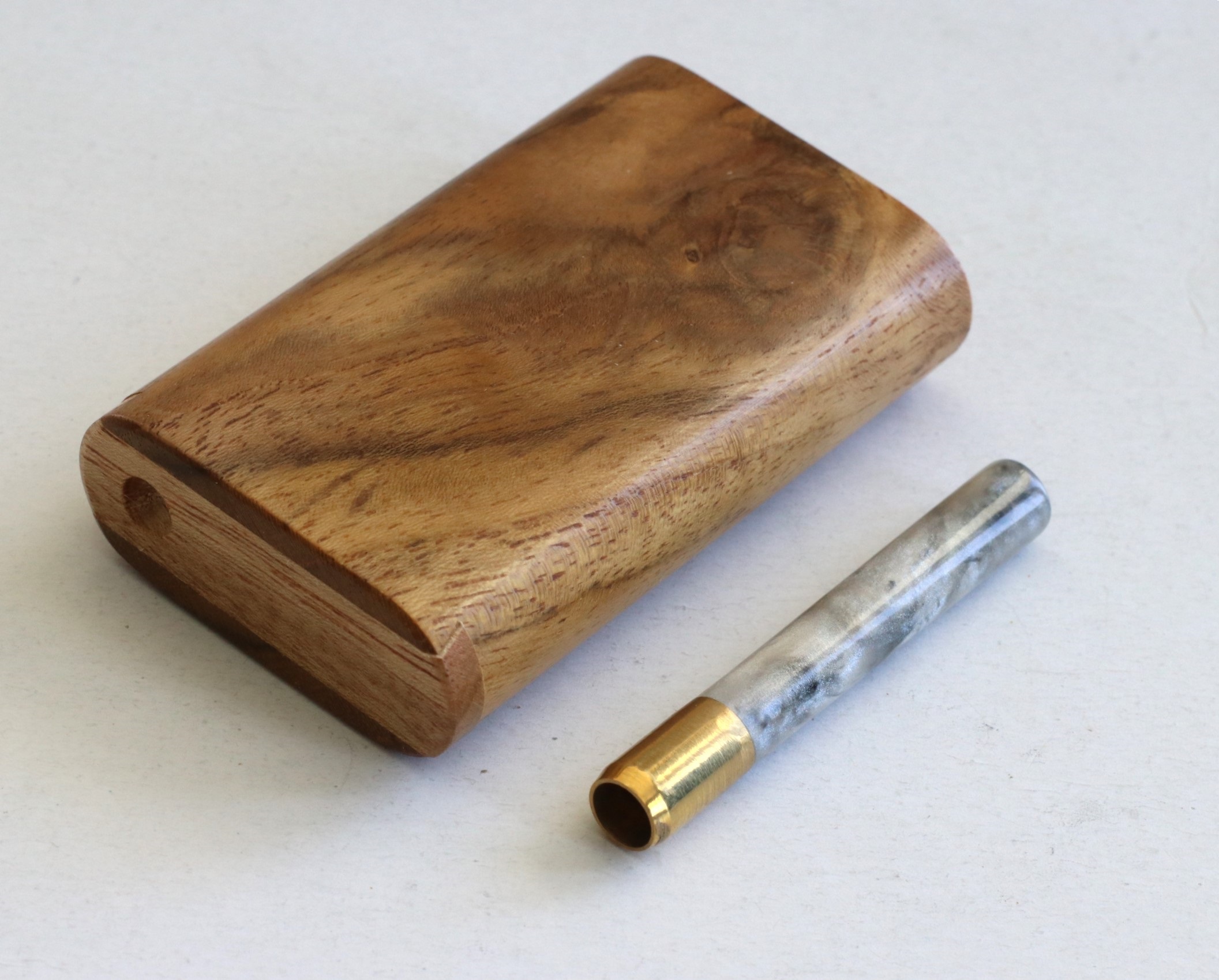 One of a Kind Teak Wood Dugout & One Hitter
