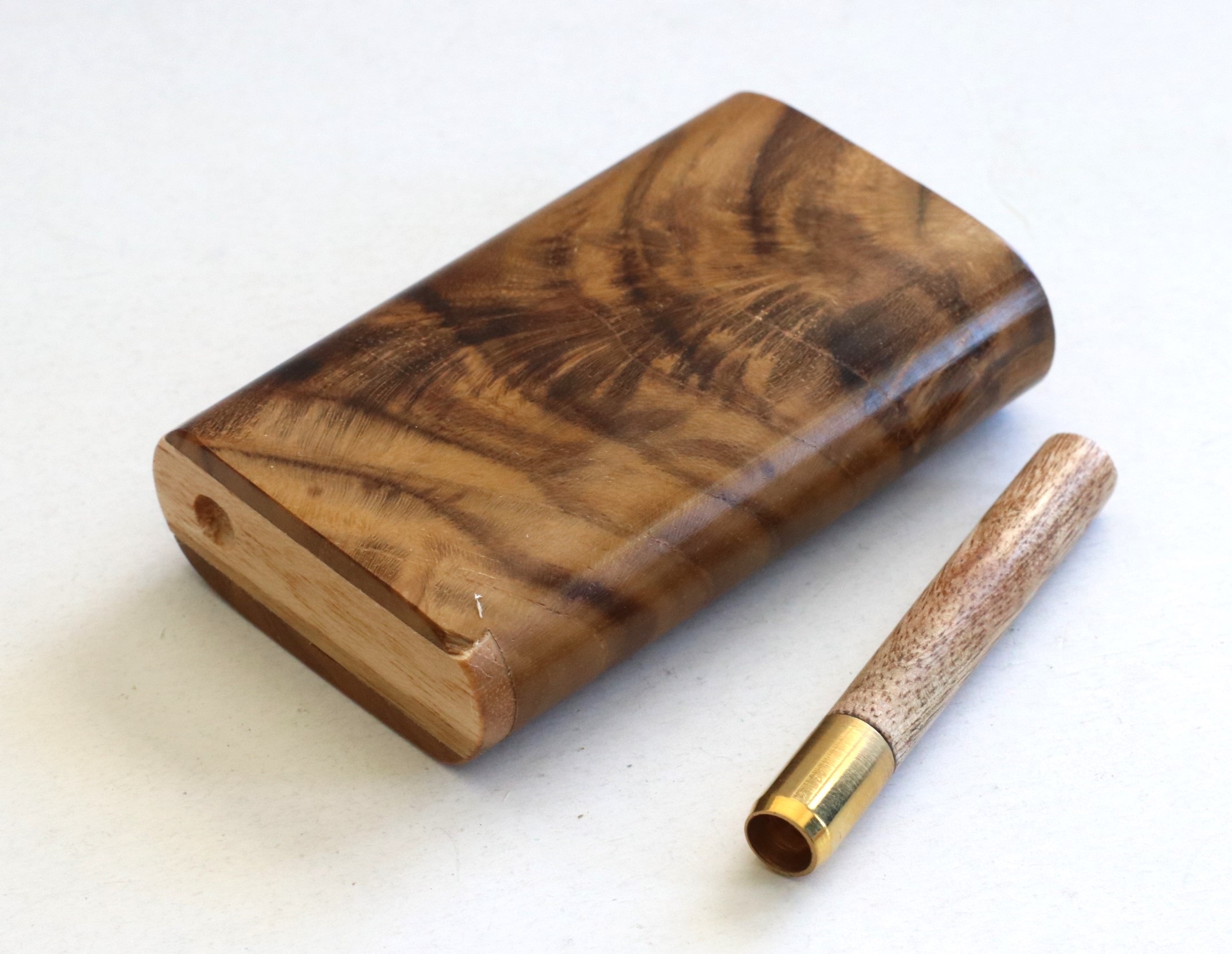 One of a Kind Teak Wood Dugout & One Hitter