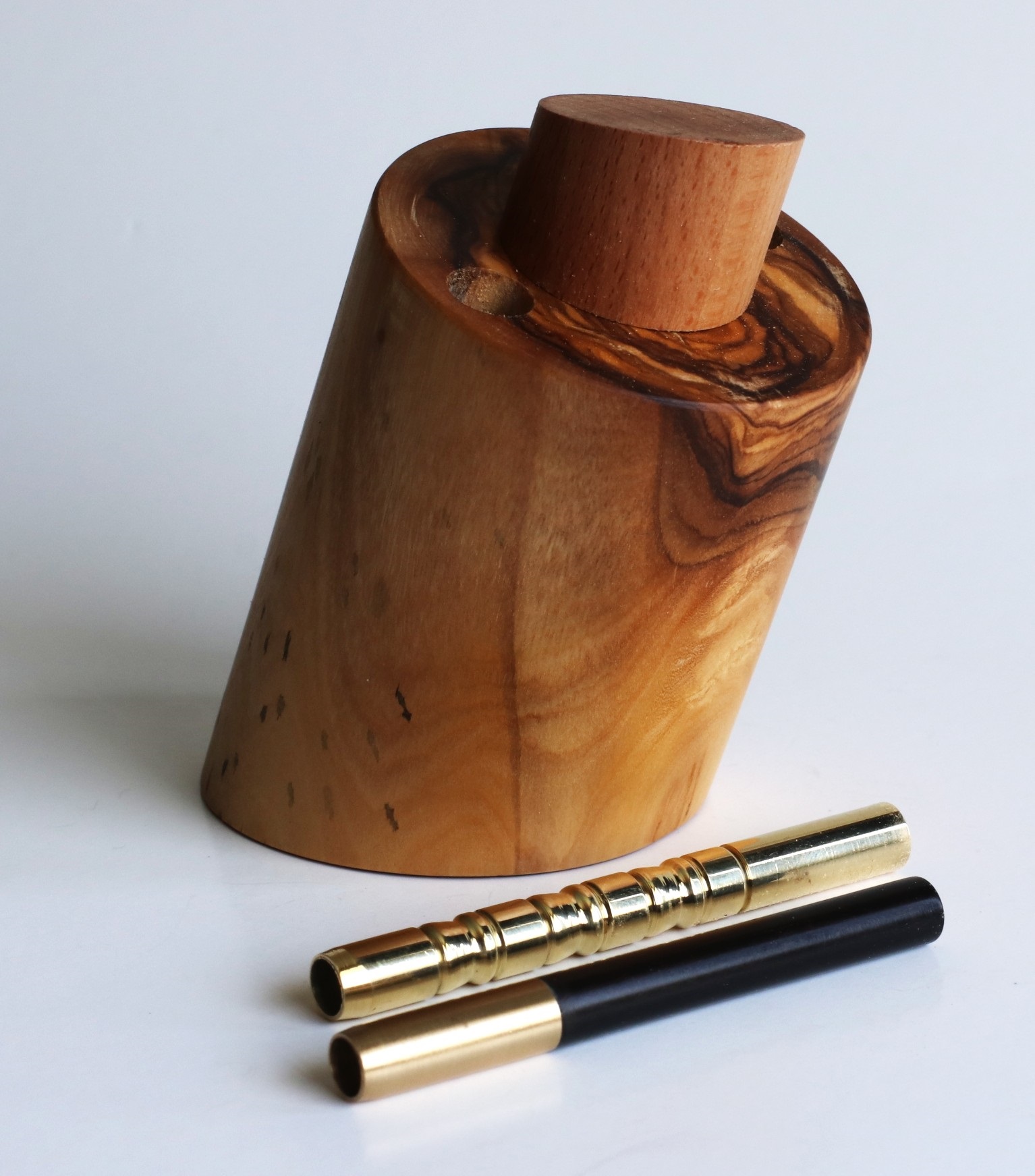 Olive Wood Table Top Dugout-Unique one of a kind design