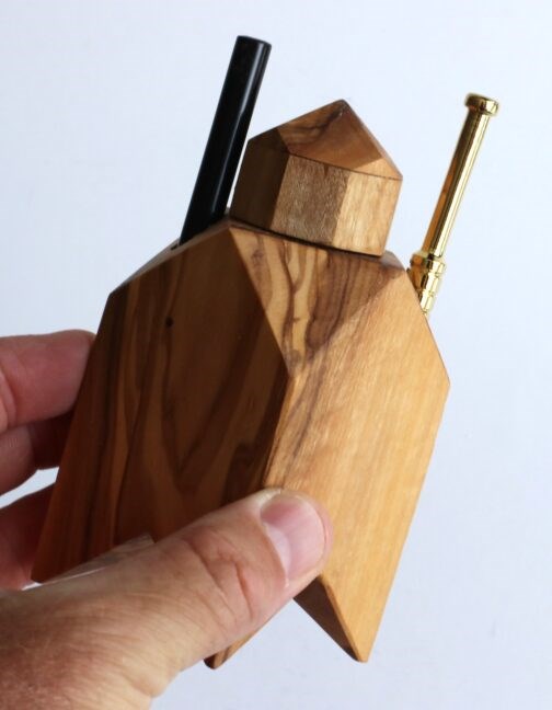 Olive Wood Table Top Dugout-Unique one of a kind design