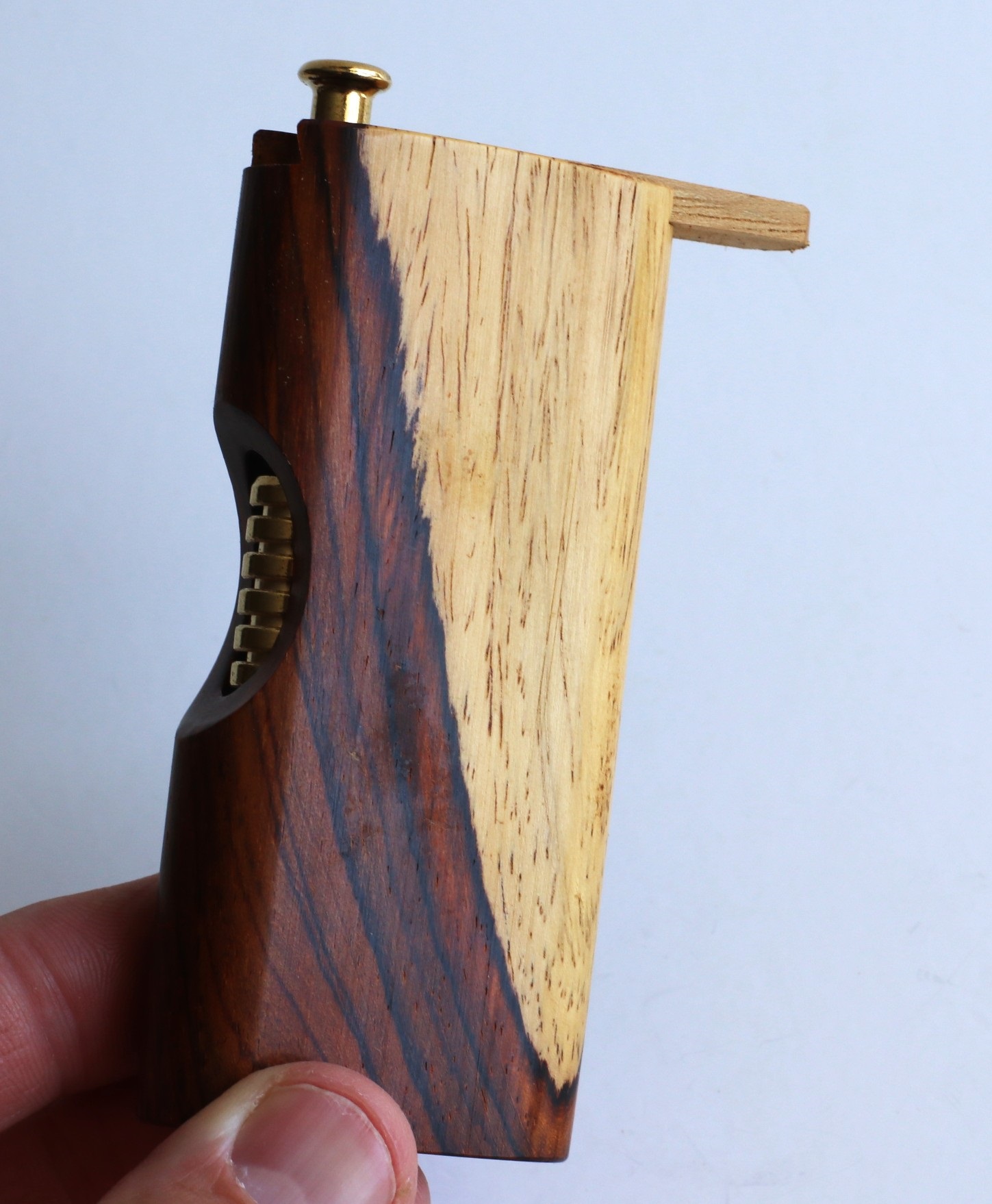 4" Cocobolo Slider Lid Dugouts & Brass Pipes-Locking Lid-Limited Edition