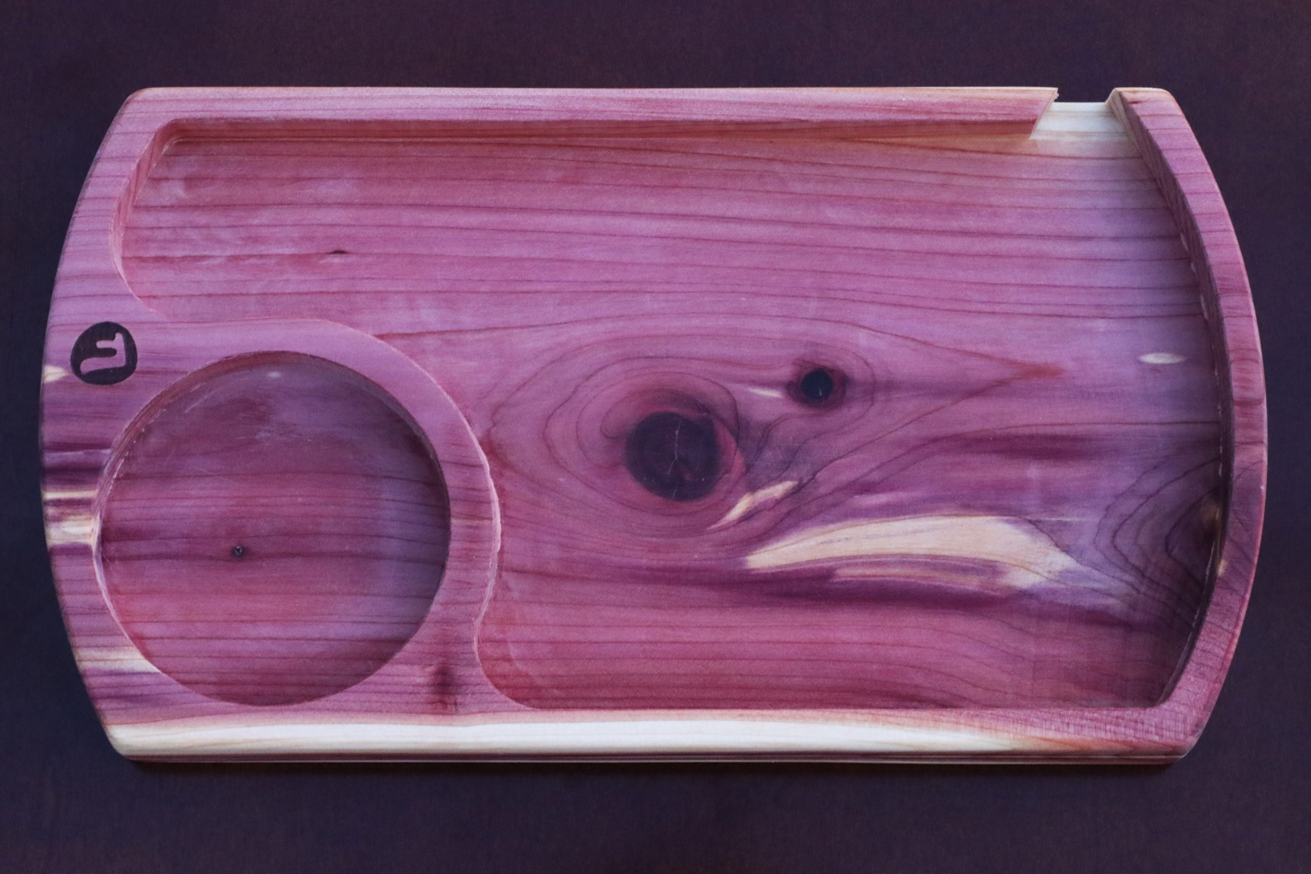 Futo Cedar Wood Rolling Tray-Classic Handcrafted Old School