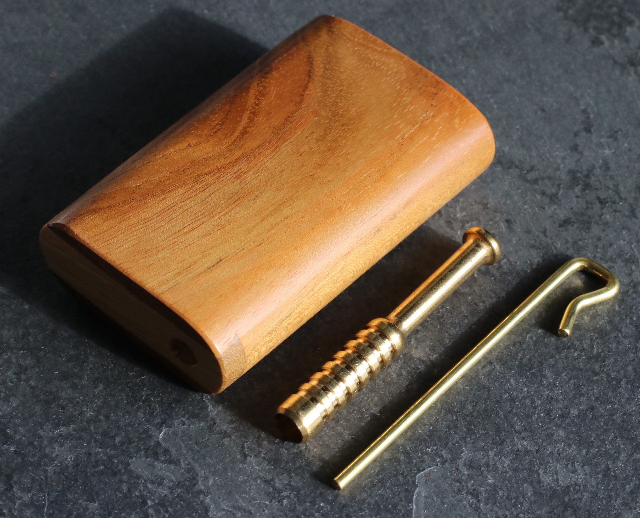 One of a Kind Teak Wood Dugout & One Hitter
