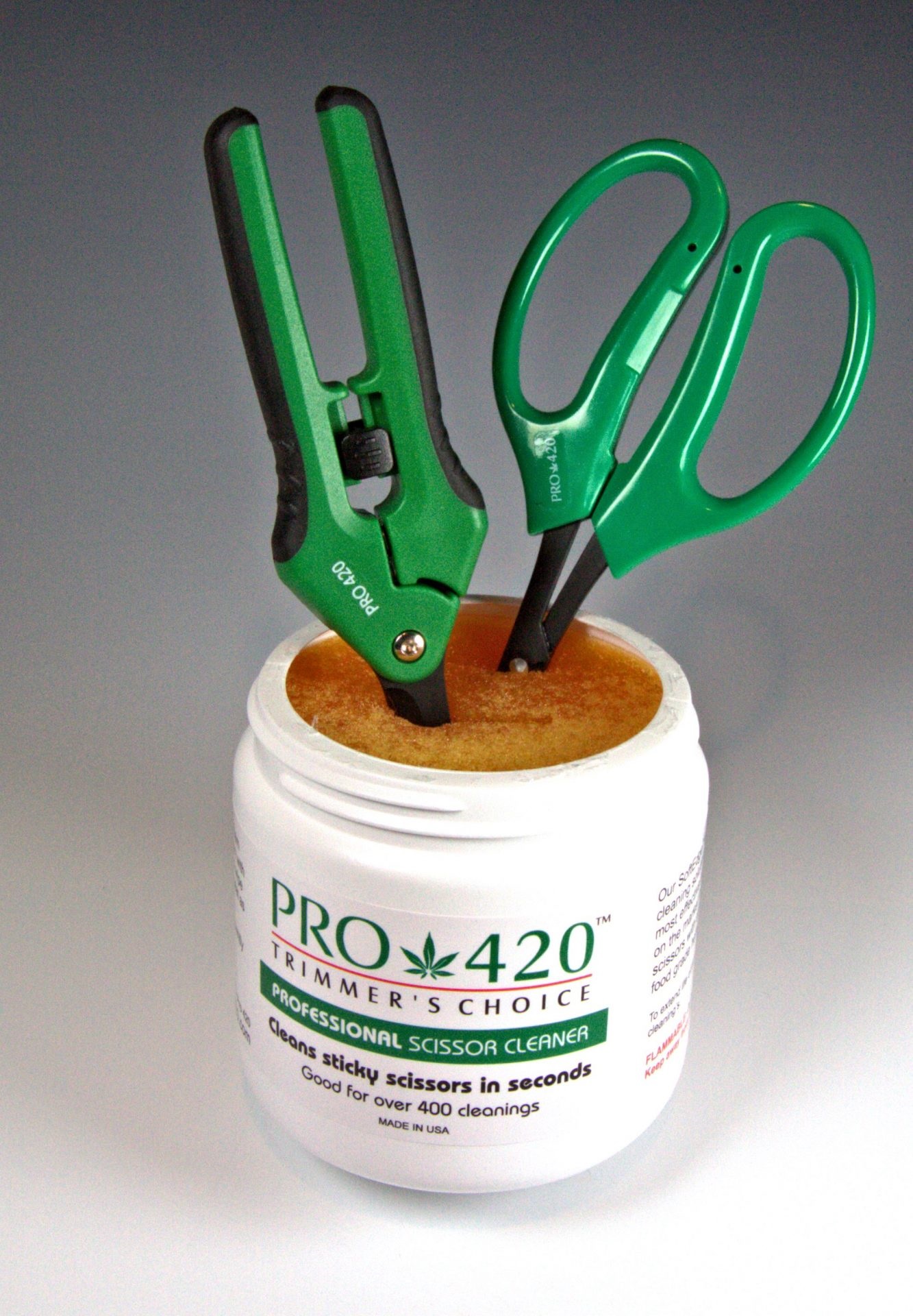 6 Pack of PRO 420 Scissor Cleaning Solution- Easy way to clean your sticky scissors - PRO 420 Scissors and Cleaning Solution