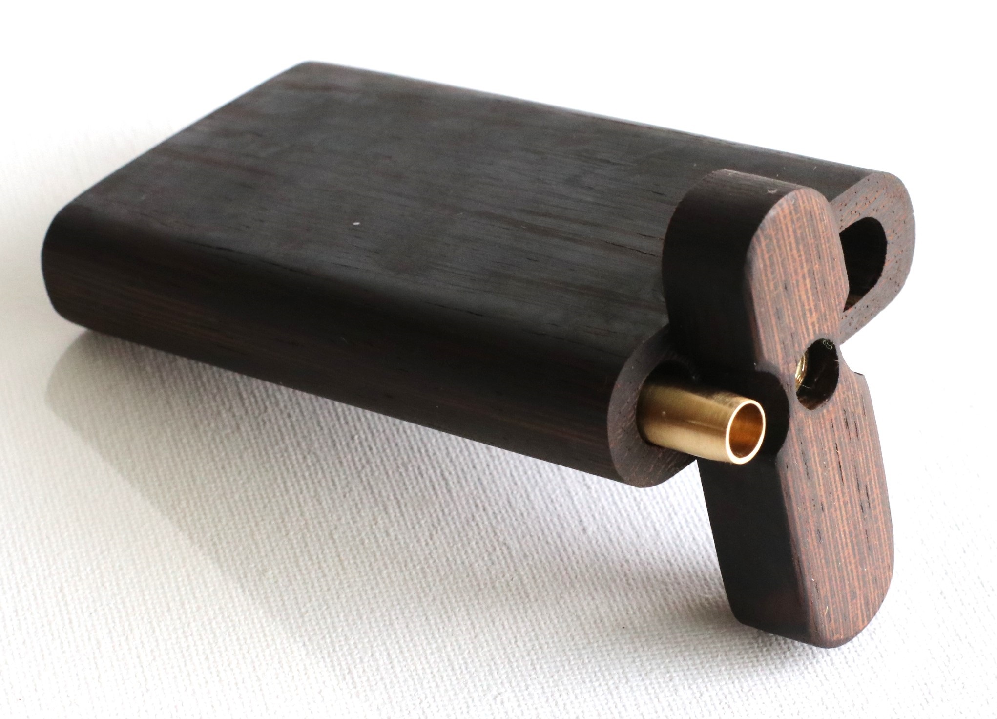 3" & 4" Dark Wenge Dugouts & Pipe-American Crafted Stash Box - Wenge Wood Stash Box