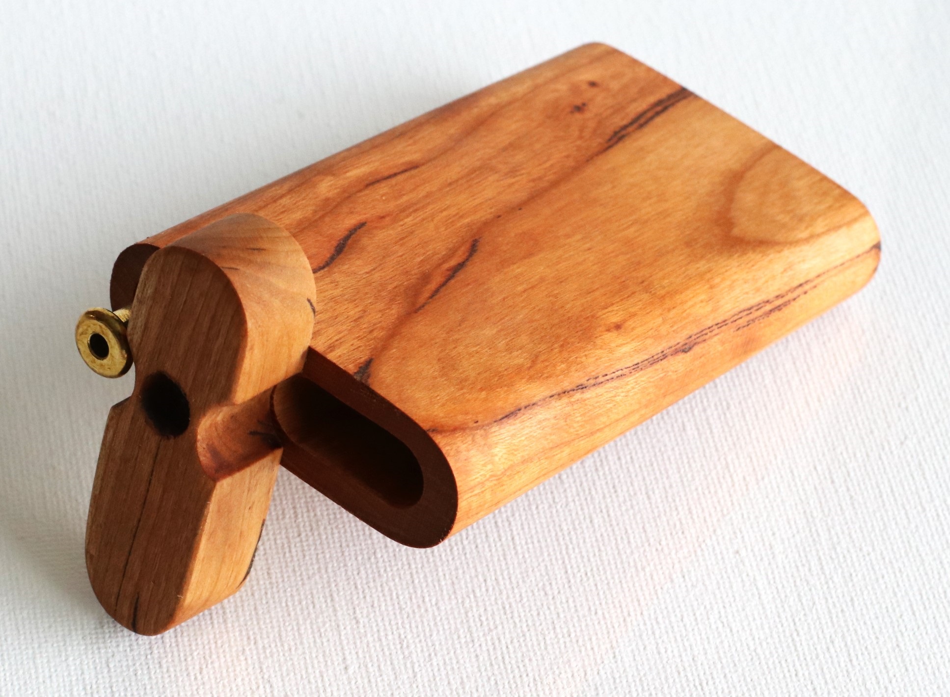 Cherry Wood Dugouts by 3rd Grain-American Crafted Swivel Lid Dugout - Handcrafted Wood Dugout