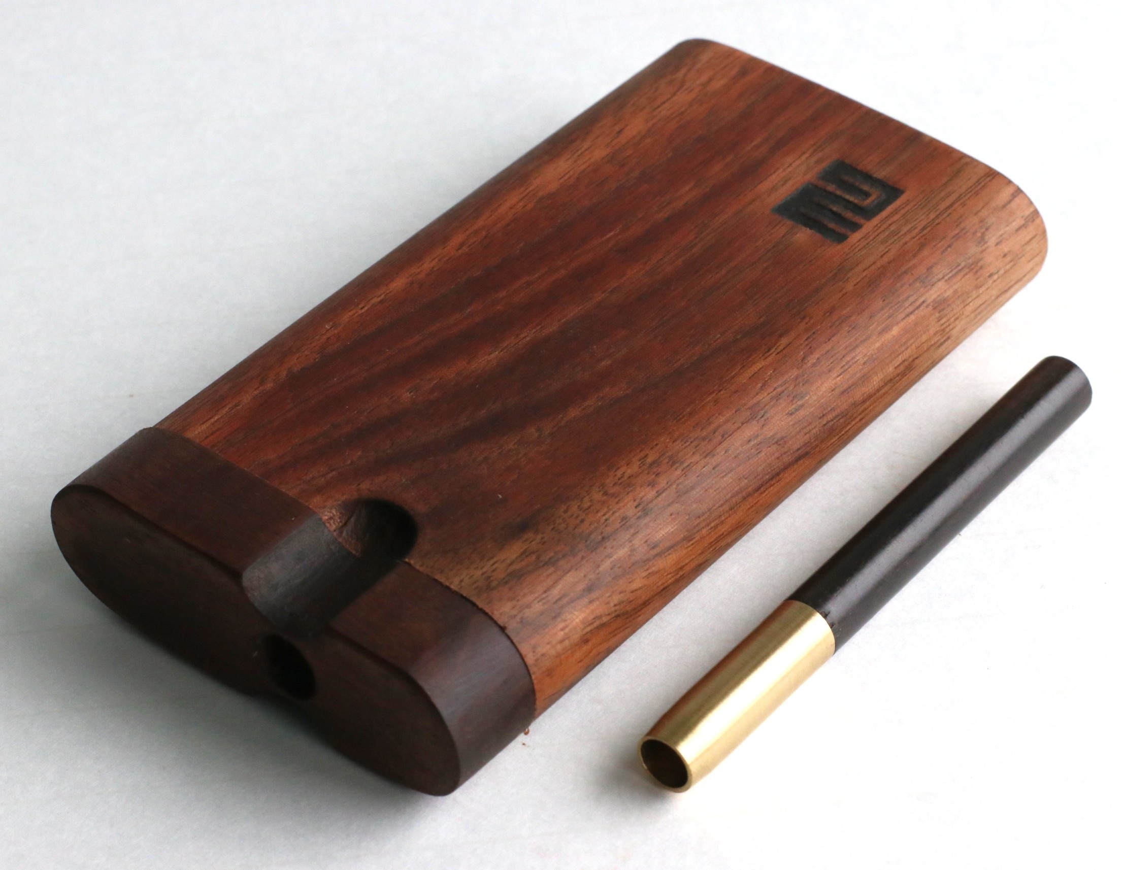 3G Walnut Dugouts with One Hitter Pipe- 3" & 4" Dugouts- American Crafted - 3G Walnut Dugout