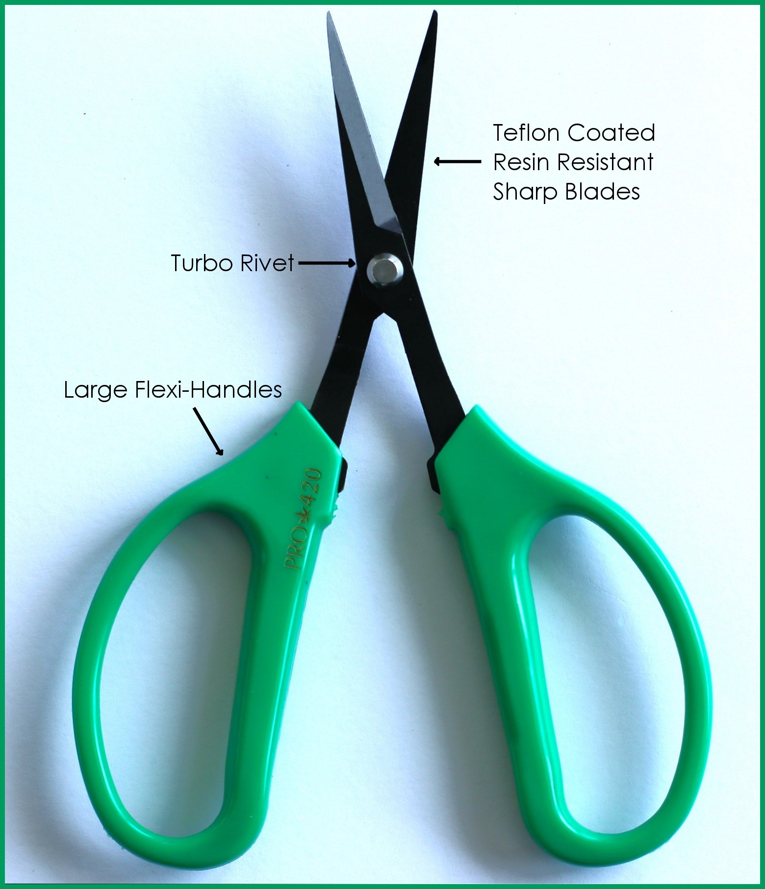 PRO 420 Scissors - 6 Pack of Classic Bonsai Professional Trimming Scissors for Cannabis - Marijuana Trim Scissors
