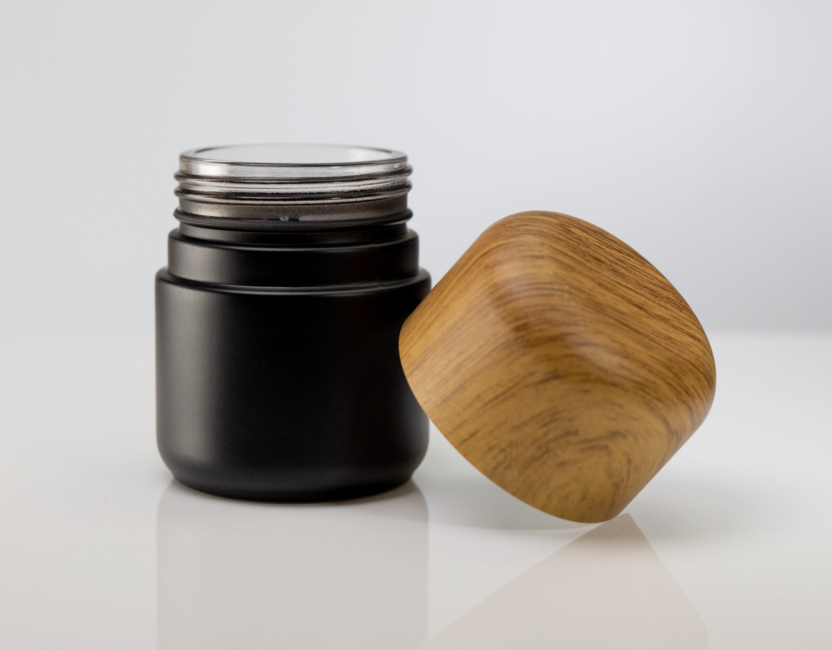 3" Glass Herb Stash Jar- Dark Coated Glass- UV Protection-Child Proof-Smell Proof-Professional Grade Herb Stash Jar