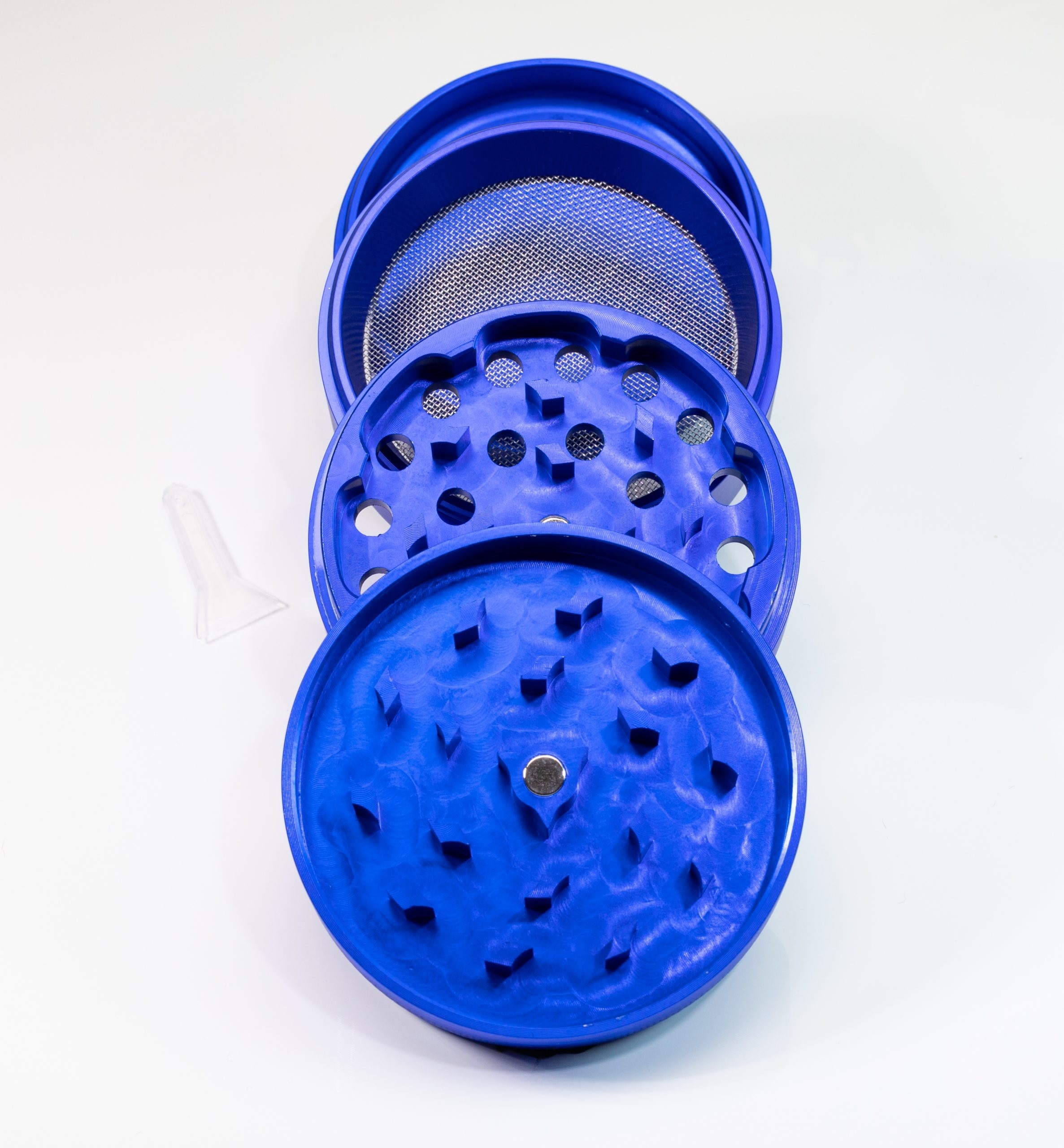 Blue Herb Grinder- 2.5" 4 Piece Professional Grade herb Grinder
