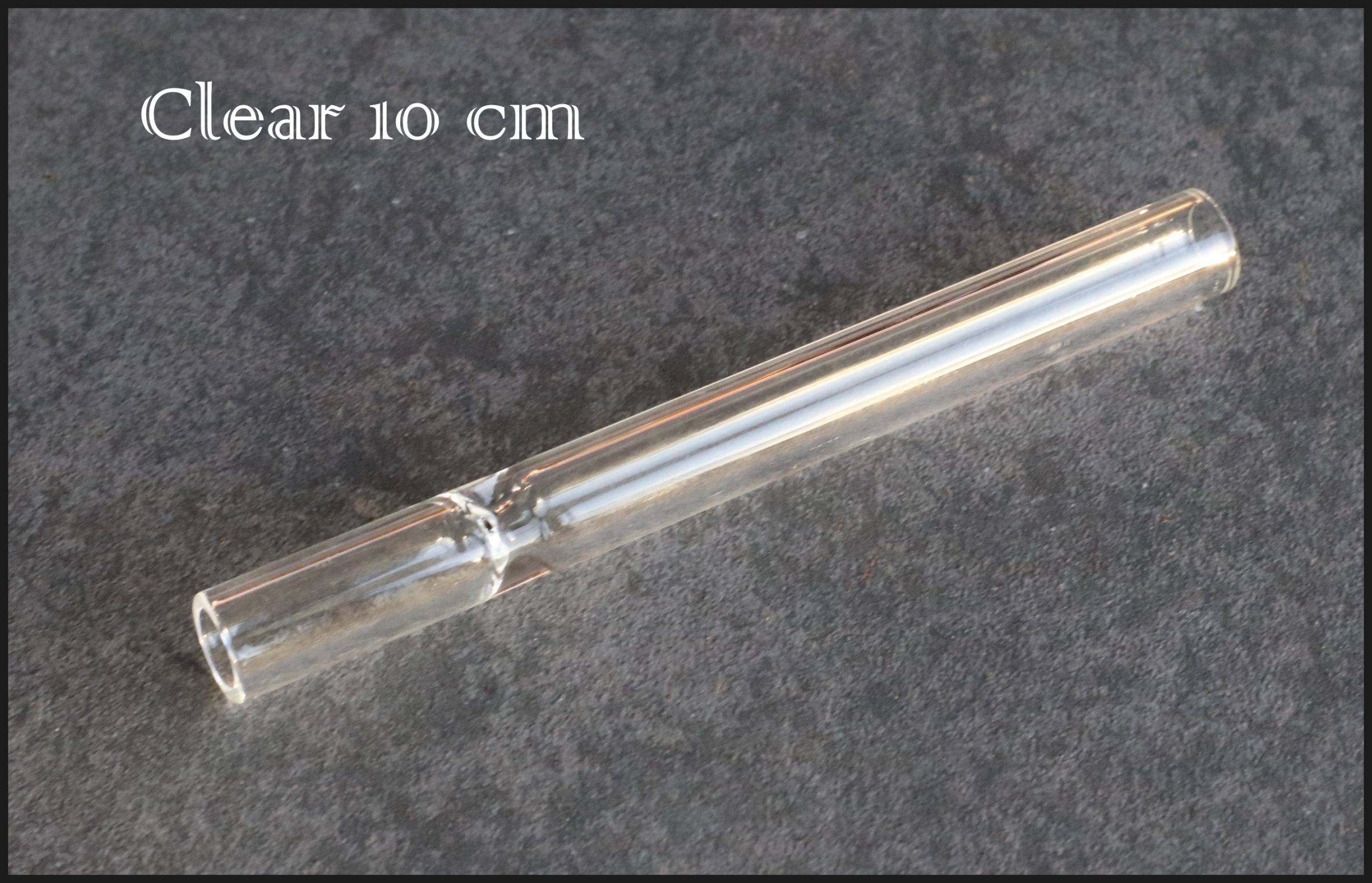 4" Glass Tube Pipes- 6 Colors- Extra Thick Glass & Deep Bowl- Quality Glass Hitter Pipes - 4' Glass Multi Hitter Pipe