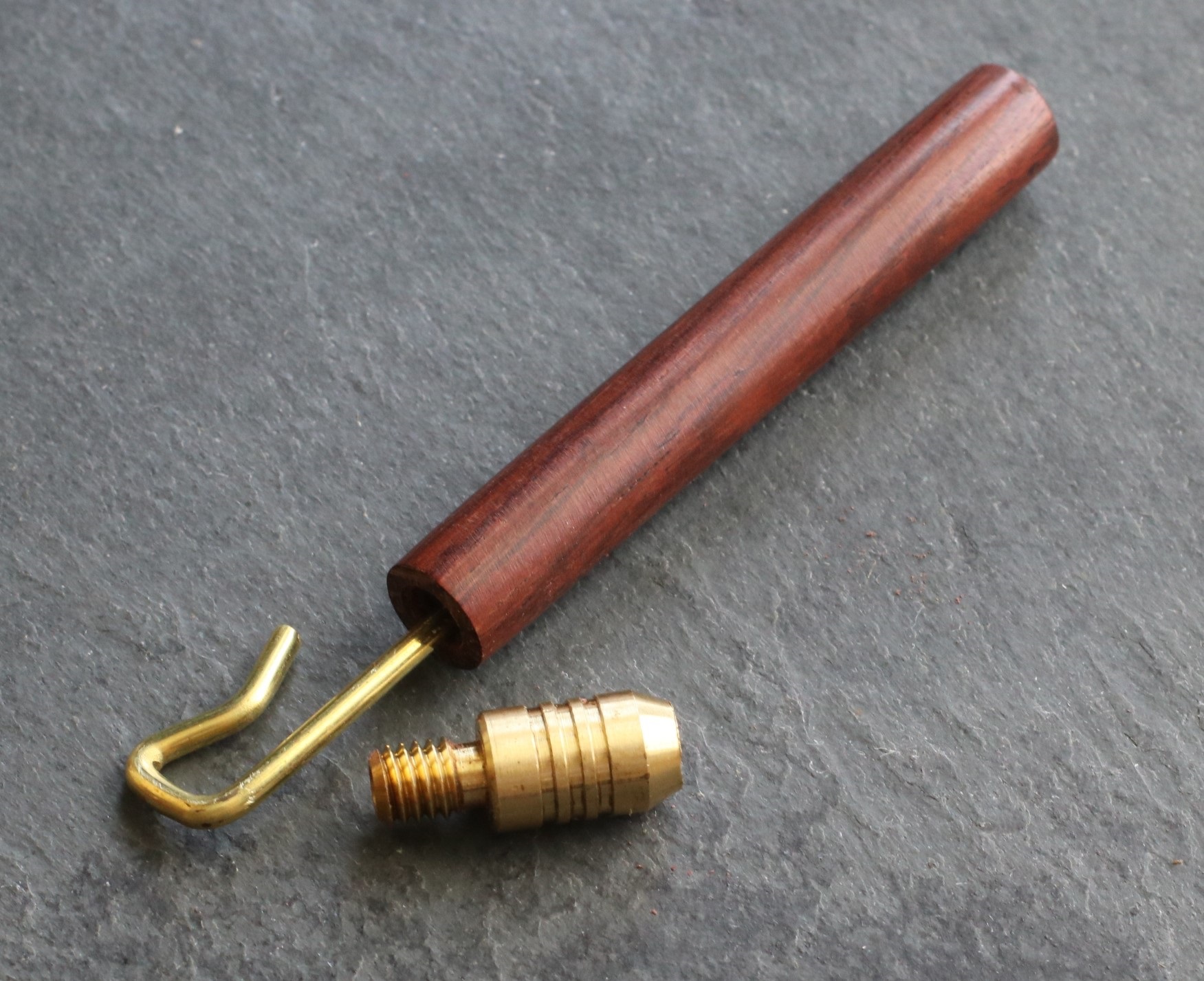 3" Exotic Wood One Hitter Pipes- Crafted Hardwood pipe with Brass Bowl - 3' Exotic Wood Pipes