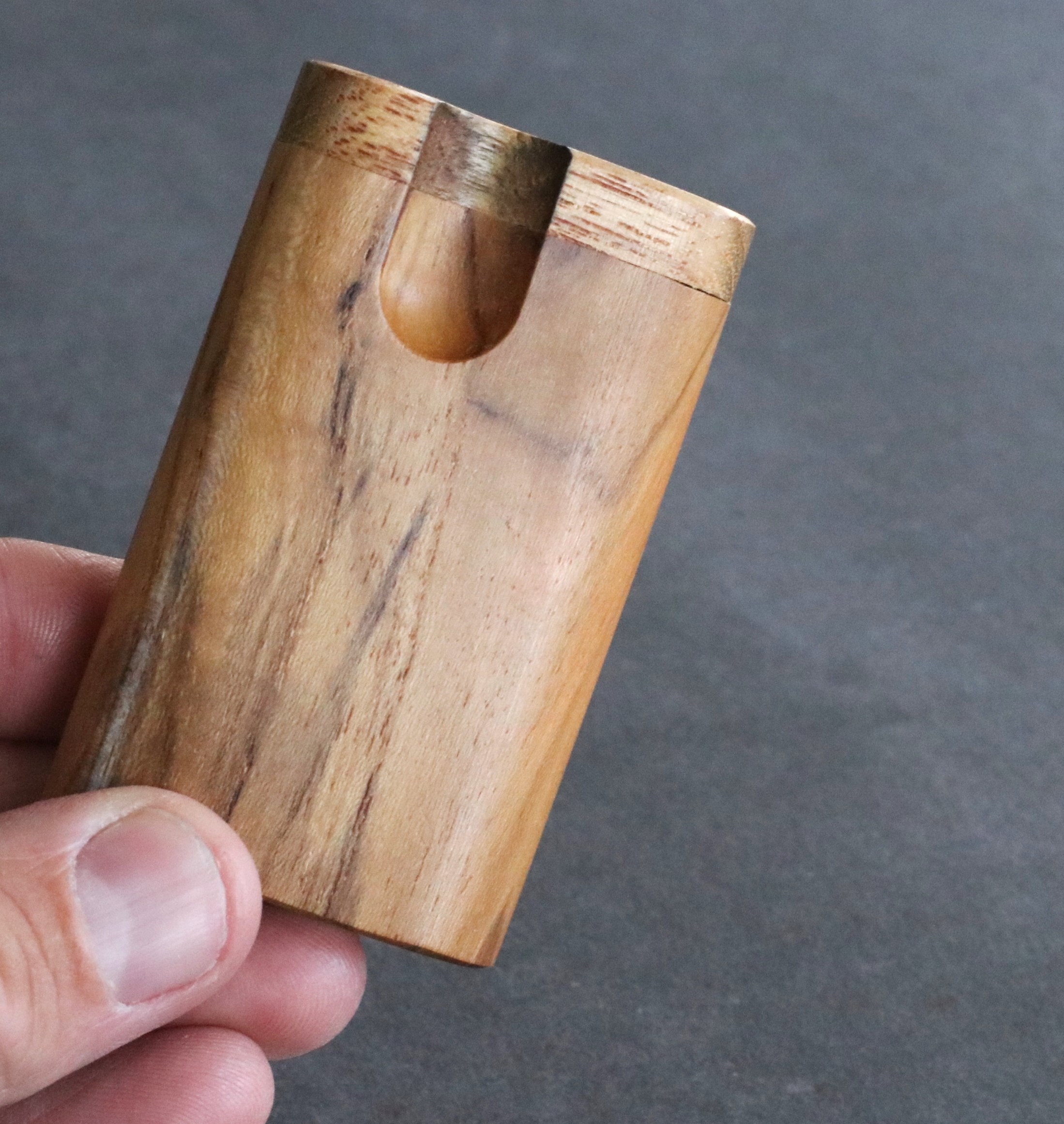Teak Swivel Lid Dugouts with One Hitter Bats- Handcrafted Functional Art - Teak Swivel Lid Dugout