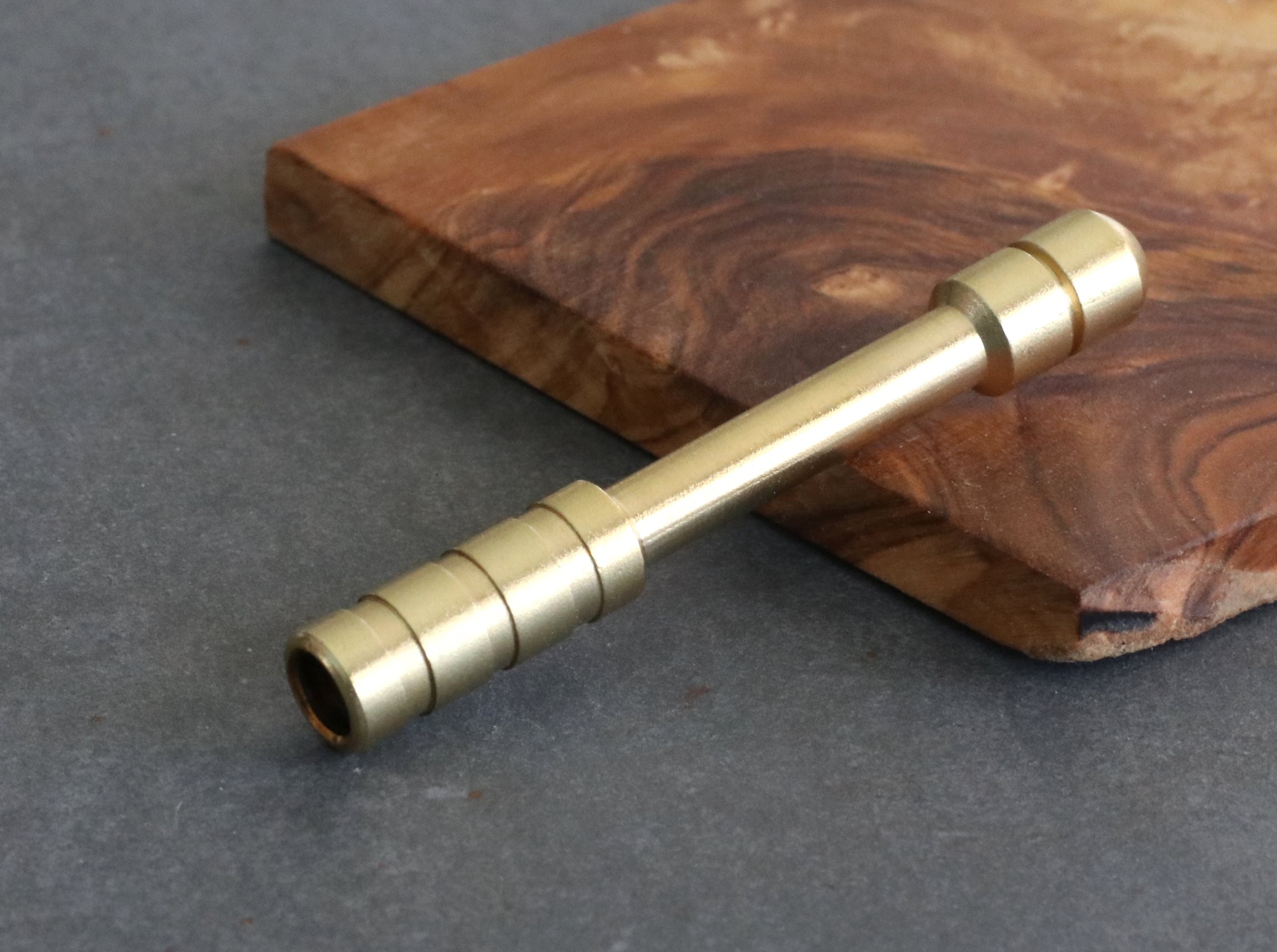 3" Brass One Hitter-Custom Design by American Hit Squad-Model A - Brass One Hitter Pipe