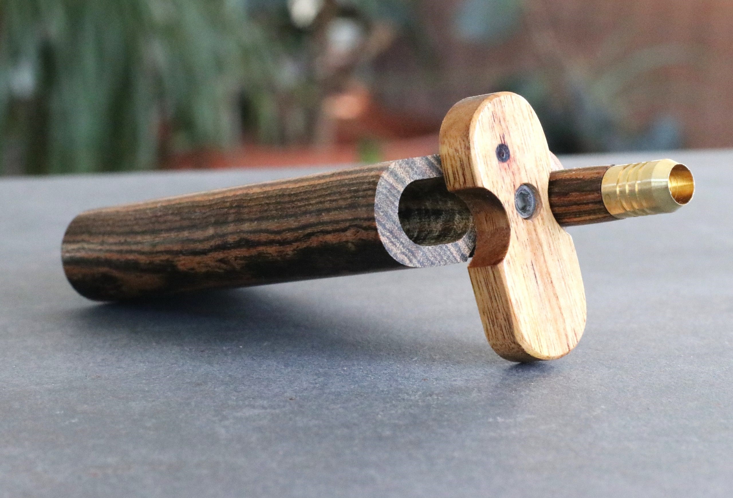 Bocote Wood Dugouts & One Hitters- Incredible Chocolate Grain - Bocote Swivel Lid Dugout