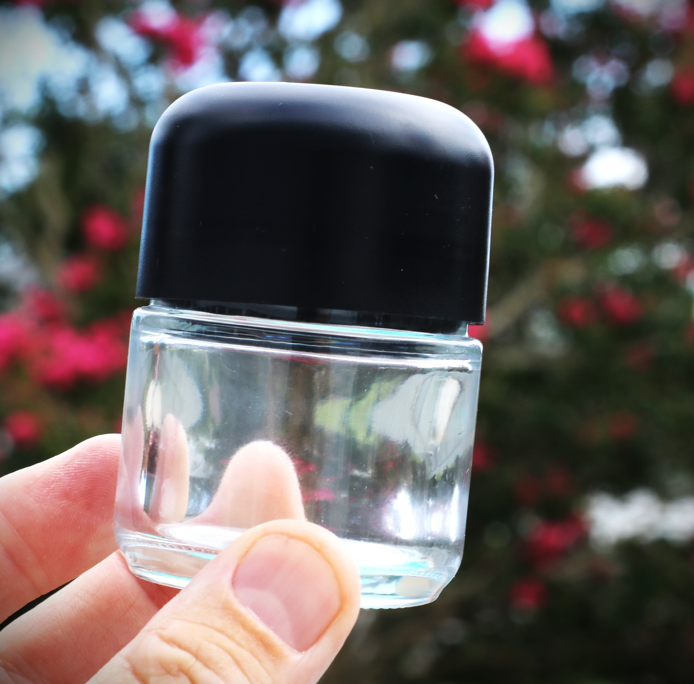 3" Glass Stash Jar-Smell Proof-Child Proof Lid-Safe and Secure Jar