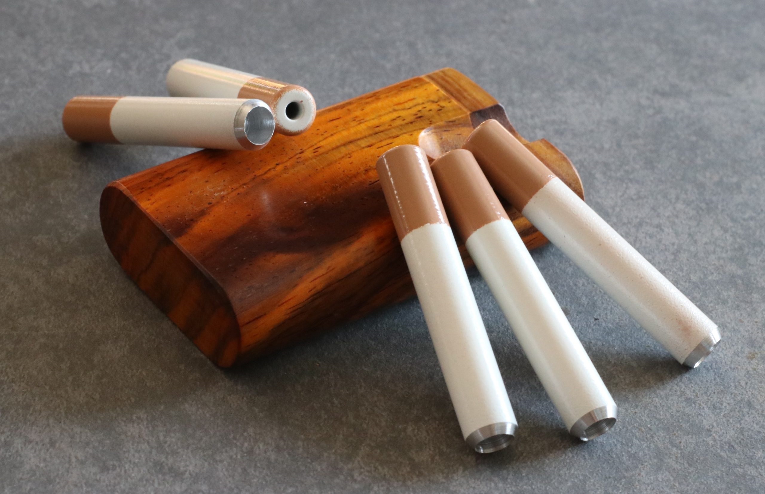 2" Metal Cigarette Pipes-One Hitter Pipe-Cigarette Style - Metal Cigarette One Hitter Pipes