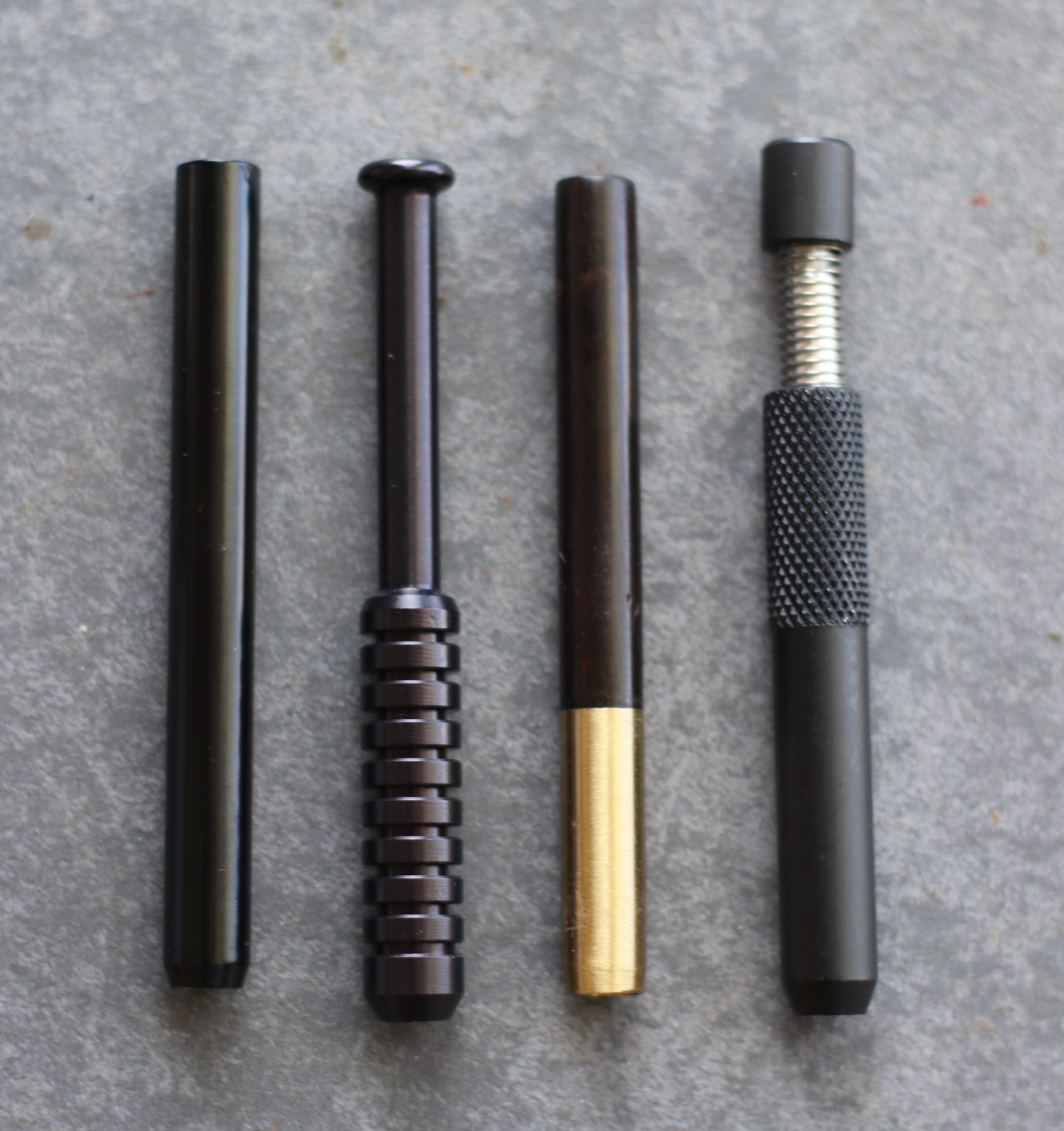 3" Black One Hitter Pipes- Classy Black Pipes for 4" dugouts - Swivel Lid Pipe