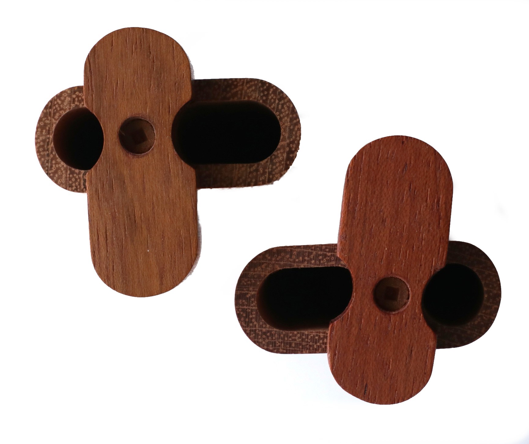 4" Jatoba Swivel Lid Dugout & One hitter pipe-American Handcrafted Stash Boxes