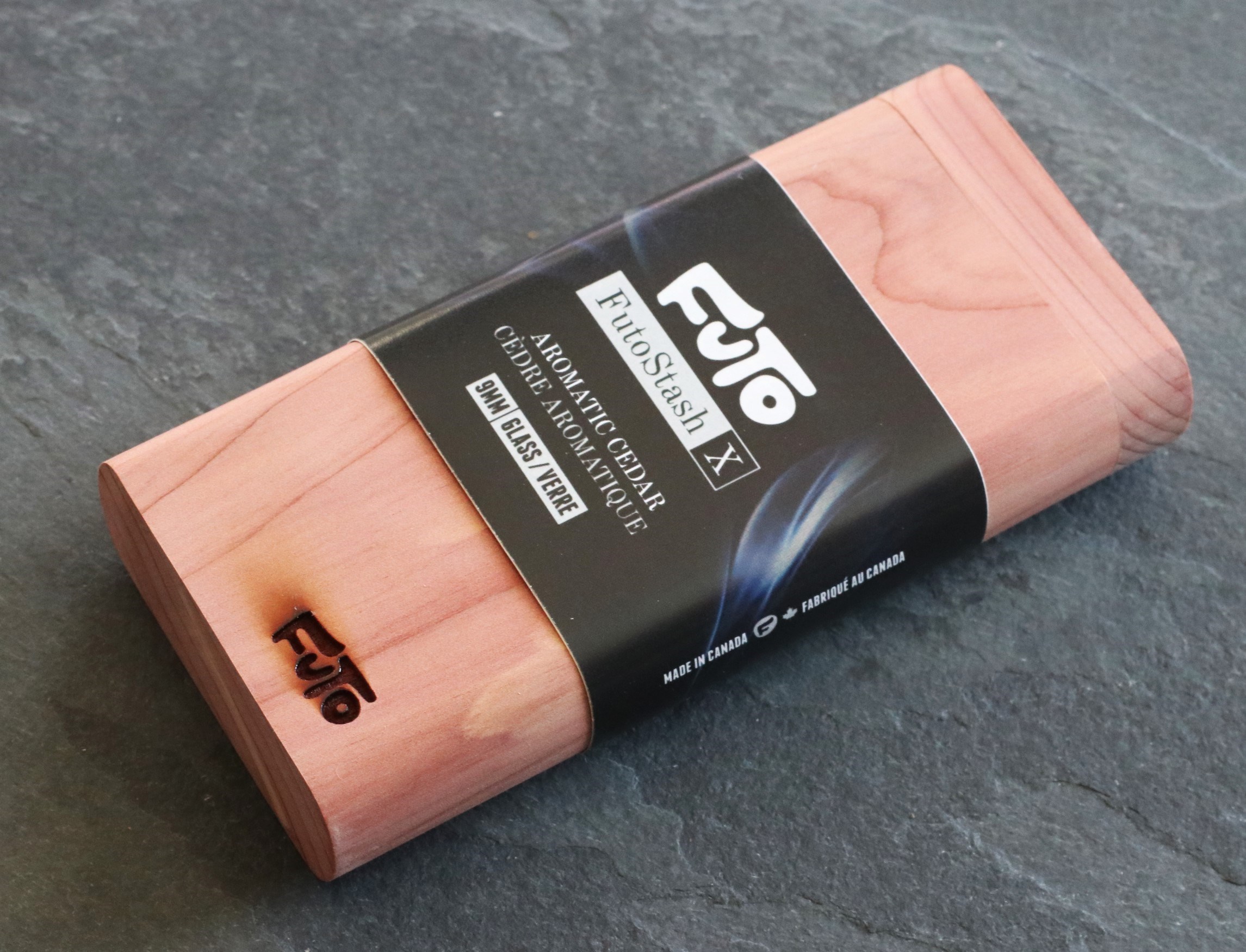 Cedar Wood Dugout- by Futo- Premium Stash Box with One Hitter & Stash Cleaner