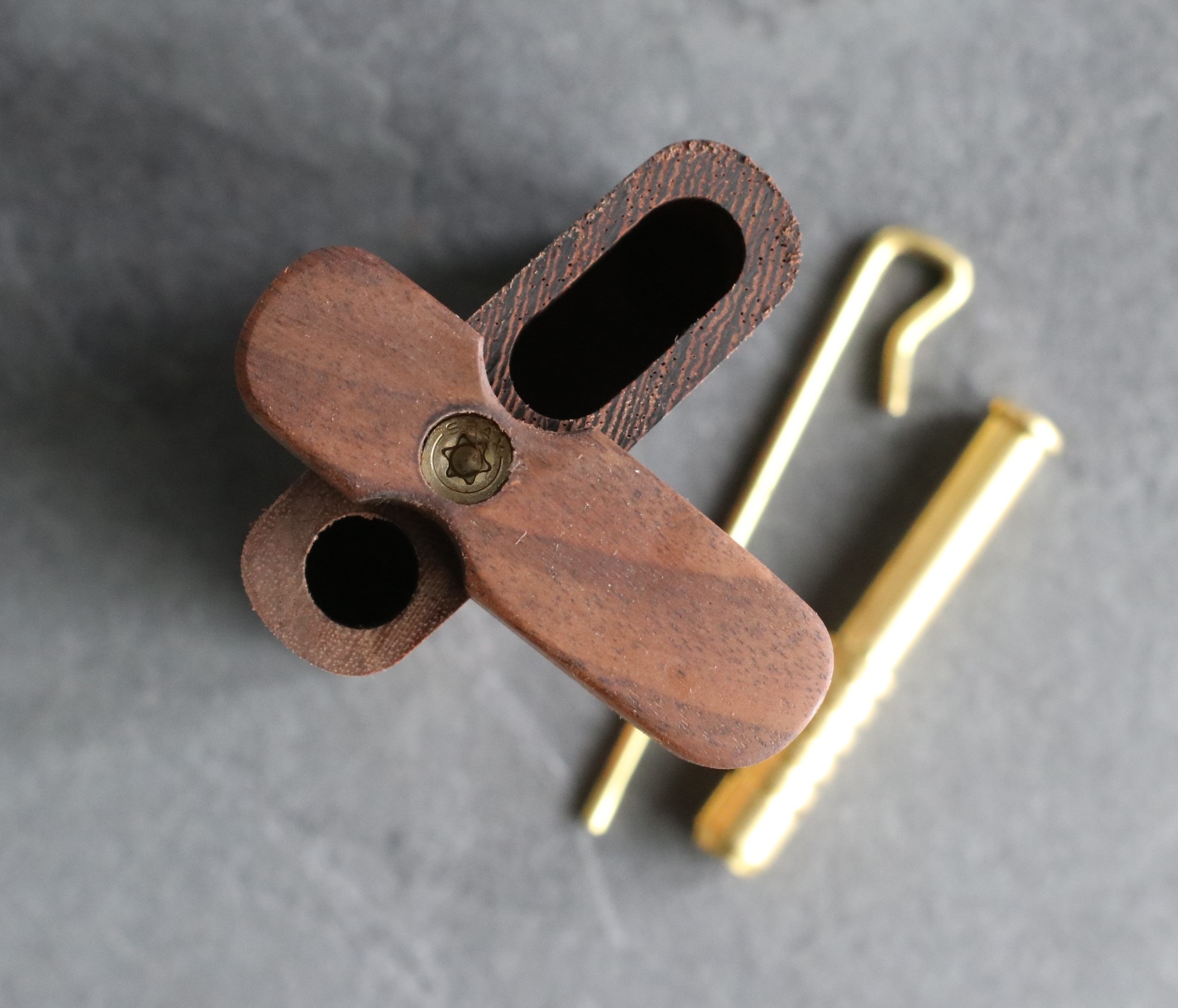 3rd Grain Swivel Lid Dugouts & One hitter pipes-American Crafted Stash Box-Walnut/Cherry Mix - 3rd Grain Dugouts