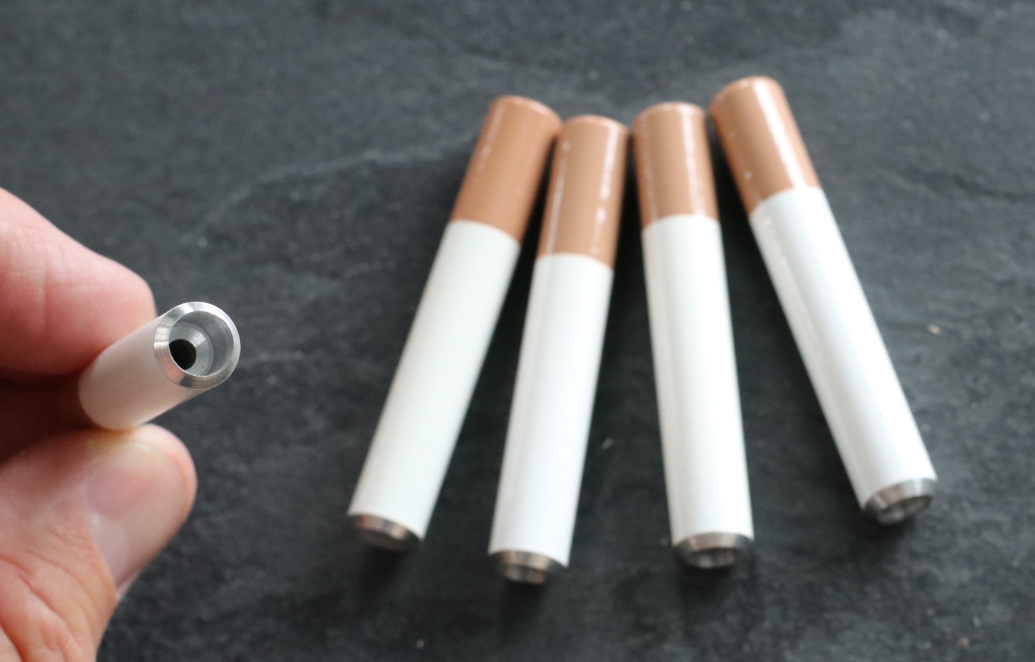 2" Metal Cigarette Style One Hitter Pipes-LOT OF 100-Wholesale Prices-Limited Quantity - 2' Metal One Hitter Pipes