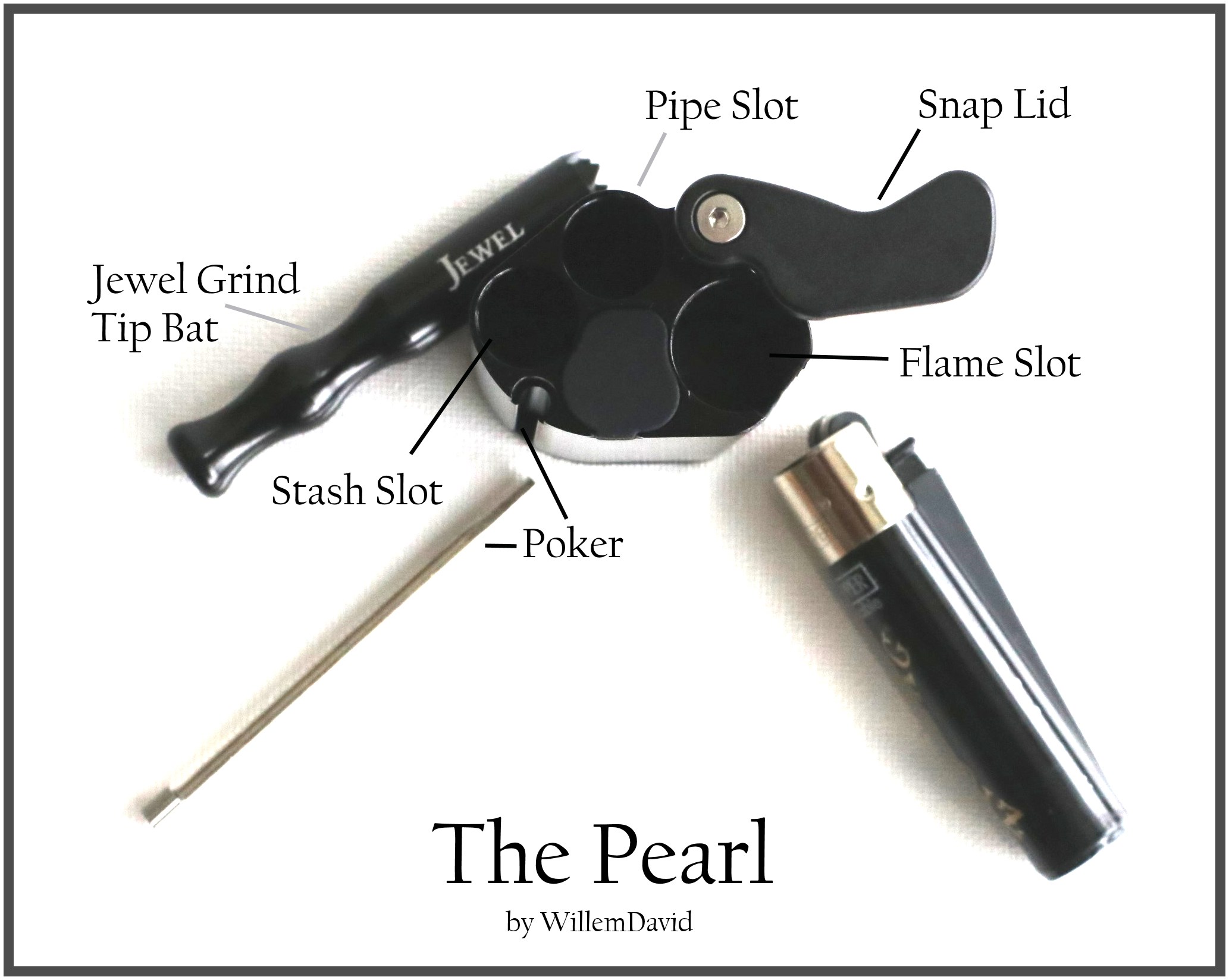 The Pearl- Aluminum Alloy Dugout Stash Box- Built to last a lifetime - The Pearl Dugout