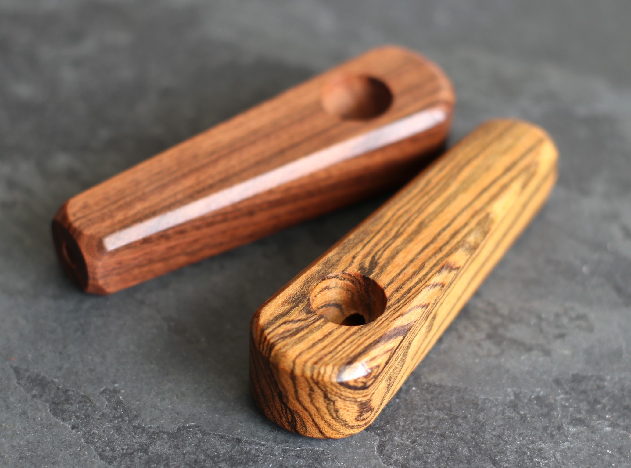 Exotic Wood Pipe-B12-3.25"-American Handcrafted Smoking Pipe - Exotic Wood Pipe