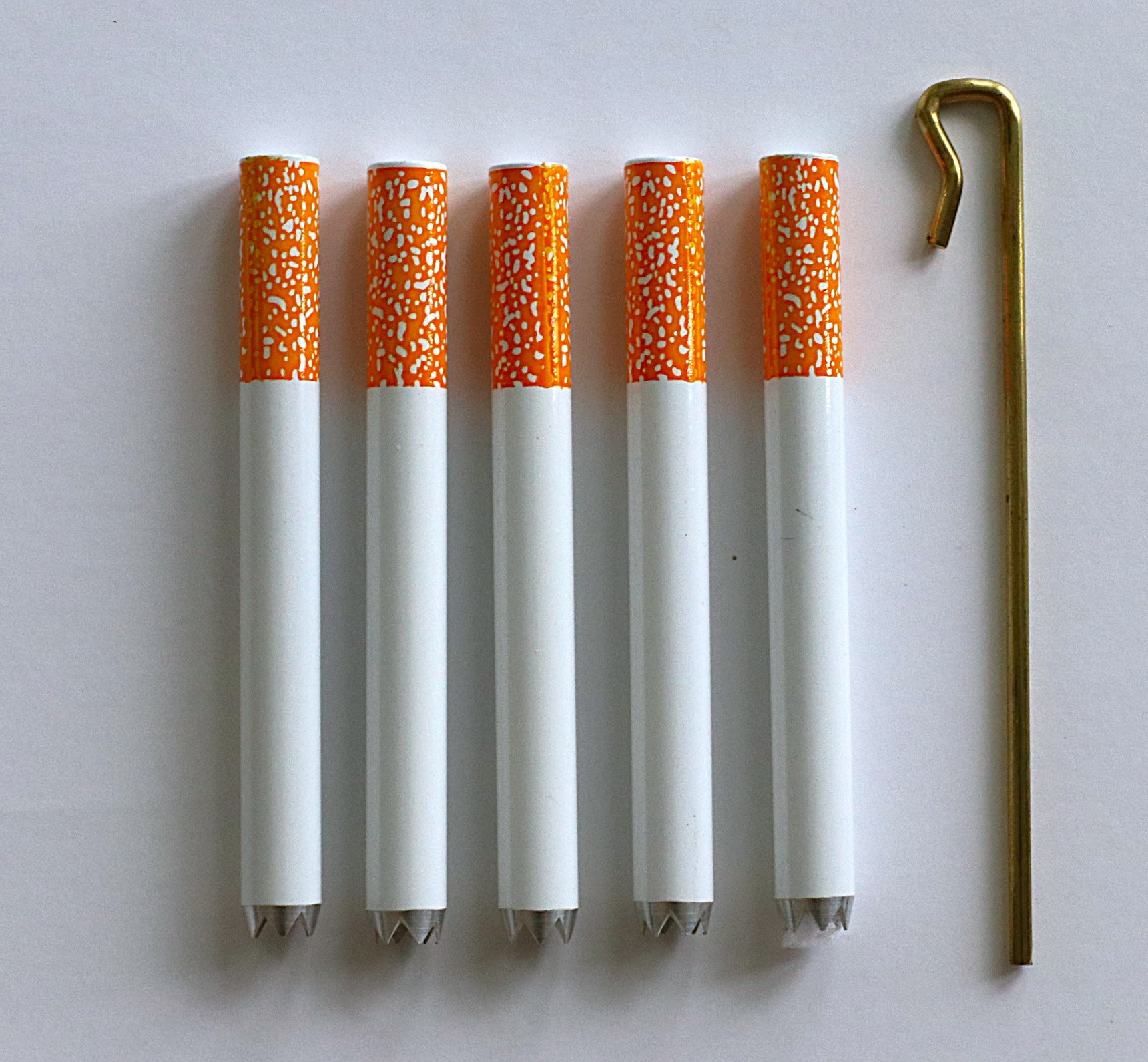 3" Grinder Tip One Hitter Pipe-Designed for 4" dugouts-Metal Smoking Pipe - Grinder Tip Metal One Hitter Pipes