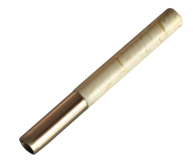 3" Brass One Hitter Pipes-Pearl - 3' Brass Pipe