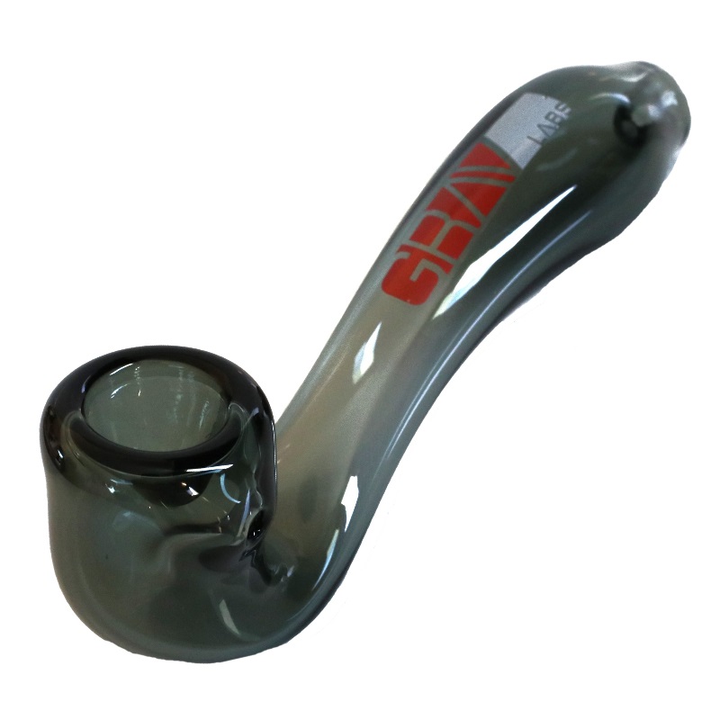 6" Grav Sherlock Glass Pipe-Large Thick Glass Grav Smoking Pipes - Grav Glass Pipes