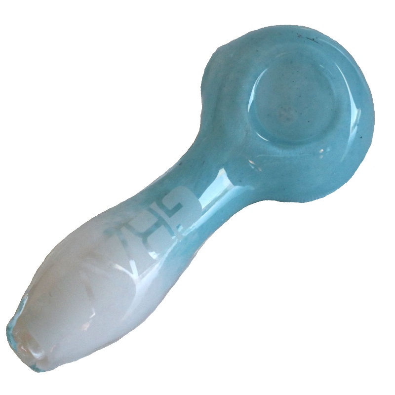 4" Grav Labs Spoon Pipe 100mm-Multi-Colors - Glass Spoon Pipe