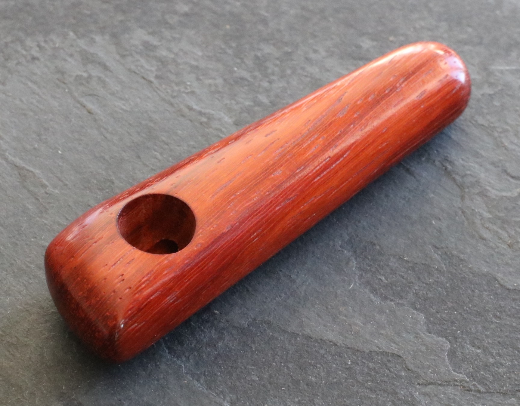 3.5" Exotic Wood Pipe-B30-Handcrafted American Wood Pipe - Walnut Dugout by 3rd Grain