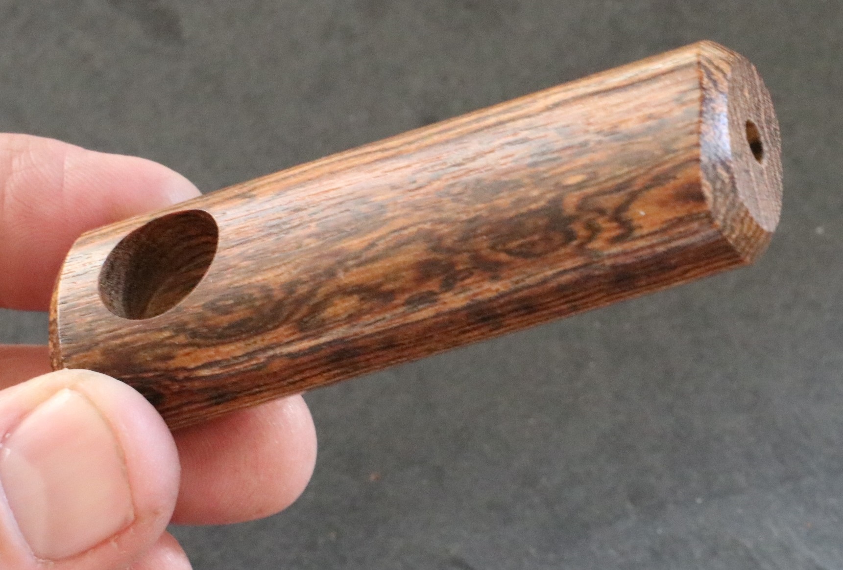 3" Exotic Wood Pipe-B16-Handcrafted American Wood Pipe - Handcrafted Smoking Pipe
