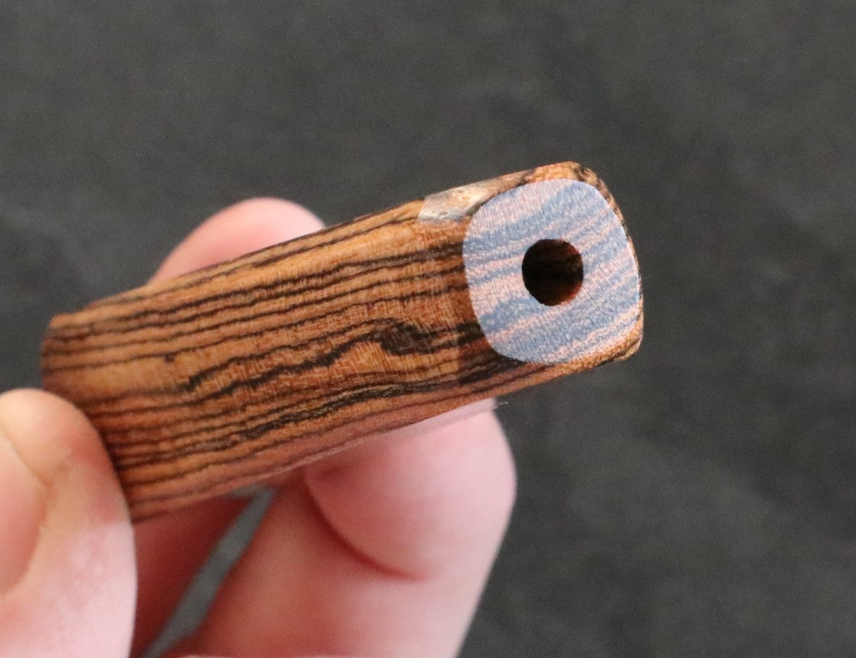 3.25" Exotic Wood Pipe-B11-Handcrafted American Wood Pipe - Handcrafted Smoking Pipe