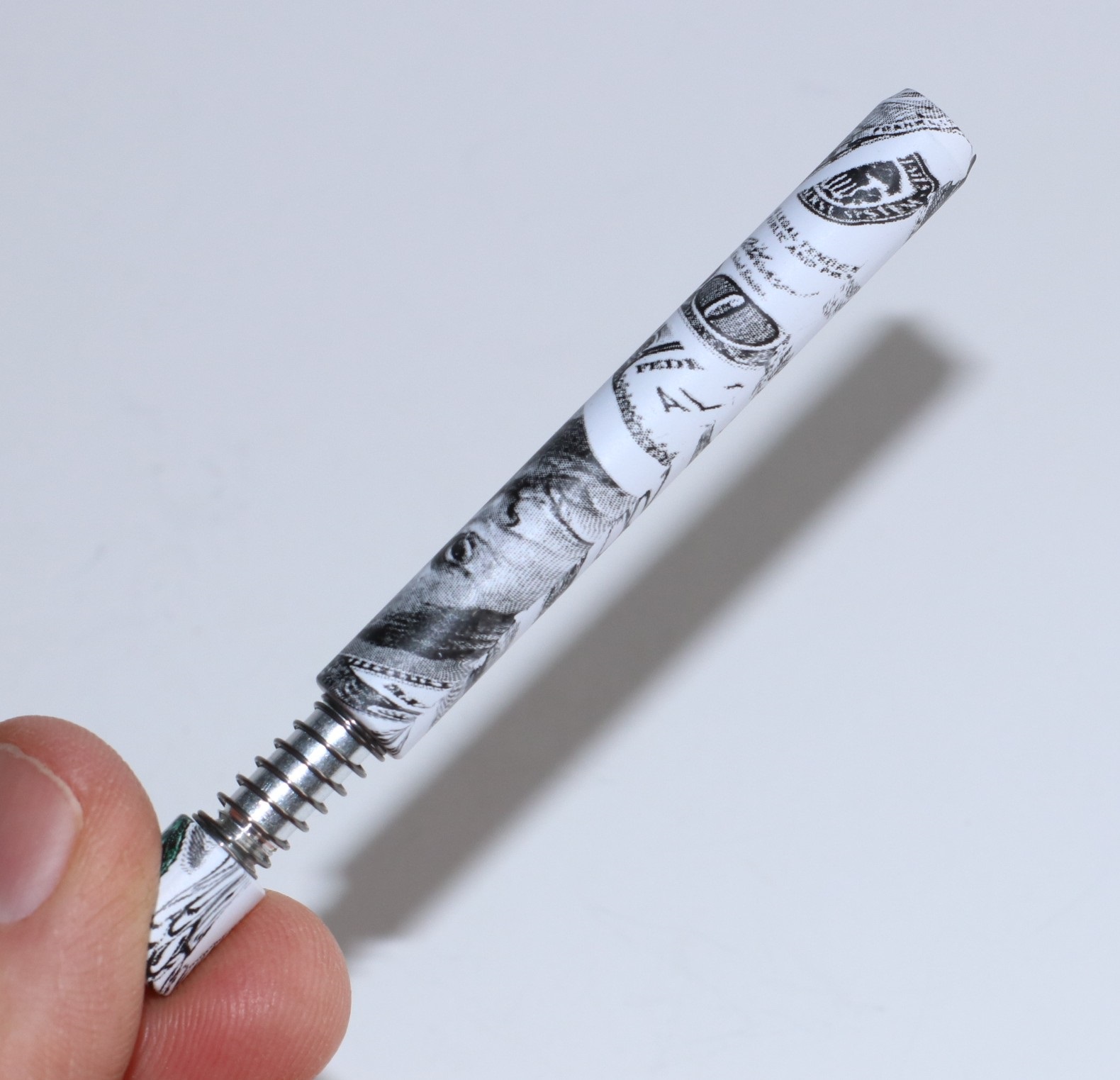 3" Self Eject One Hitter Pipe-Benjamin- Unique Easy to clean smoking pipe - Self Eject One Hitter Pipe