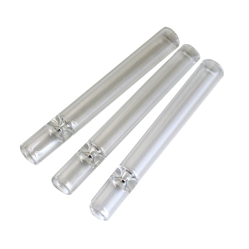78 mm Glass One Hitter Pipe-Small Glass Chillum-10mm Diameter
