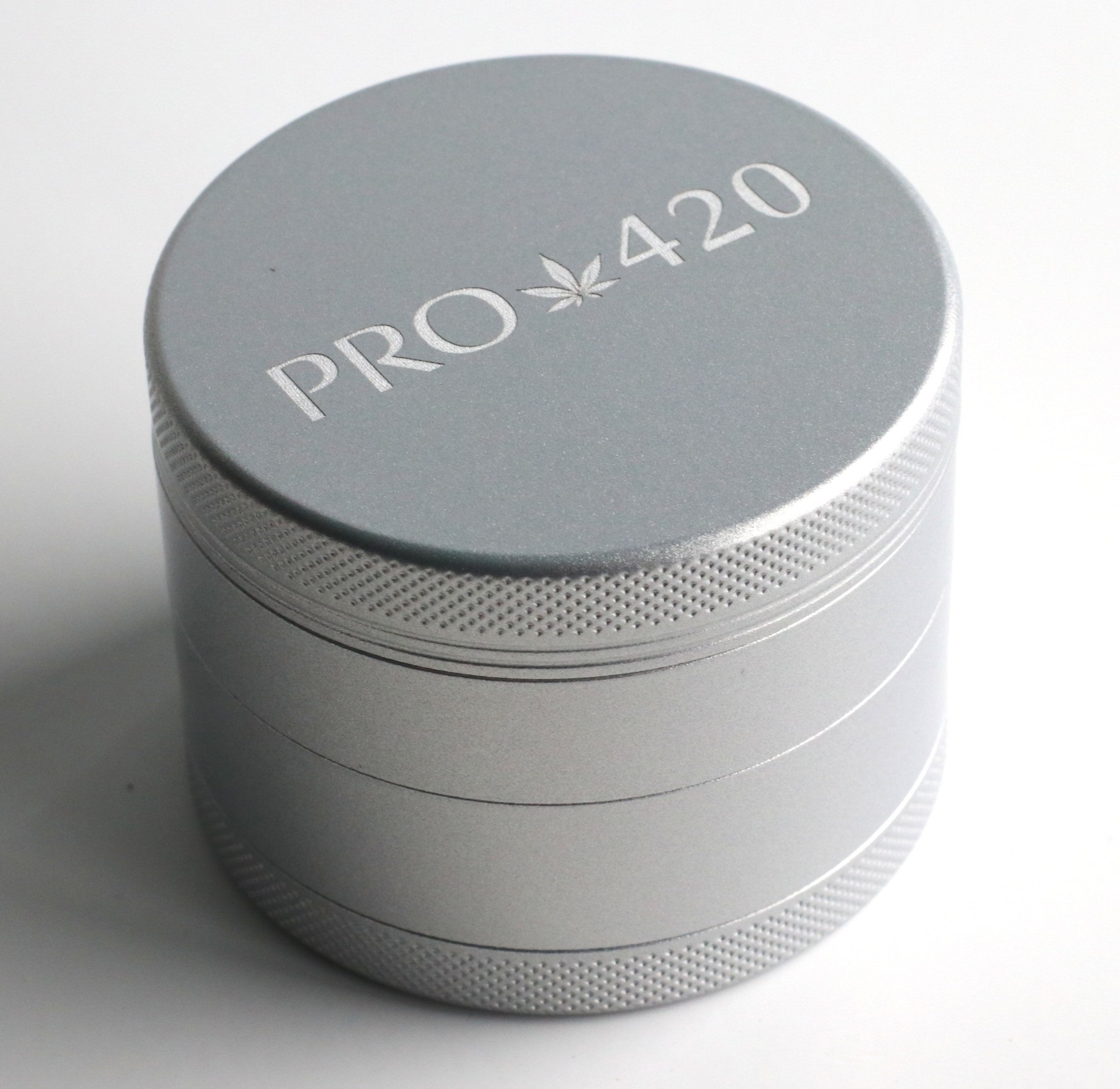 PRO 420 Ceramic Herb Grinder- 63mm Diameter-4 Piece Professional Herb & Marijuana Grinder-Silver - PRO 420 Ceramic Herb Grinder- 63mm Diameter-4 Piece Professional Herb & Marijuana Grinder-Silver