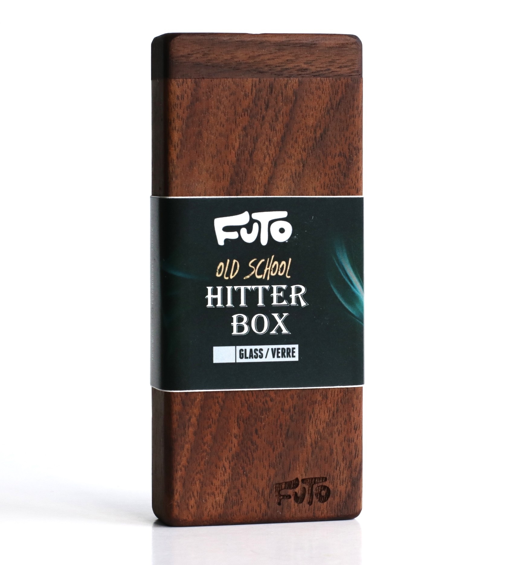 4.25" Tall Walnut Dugout-Old School Hitter Box by FUTO-World Class Stash Box - Futo Dugout One Hitter