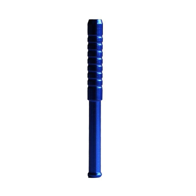 3" Blue Ribbed Metal Pipe-Designed for 4" Dugouts-Universal Fit - Ribbed Metal Pipe