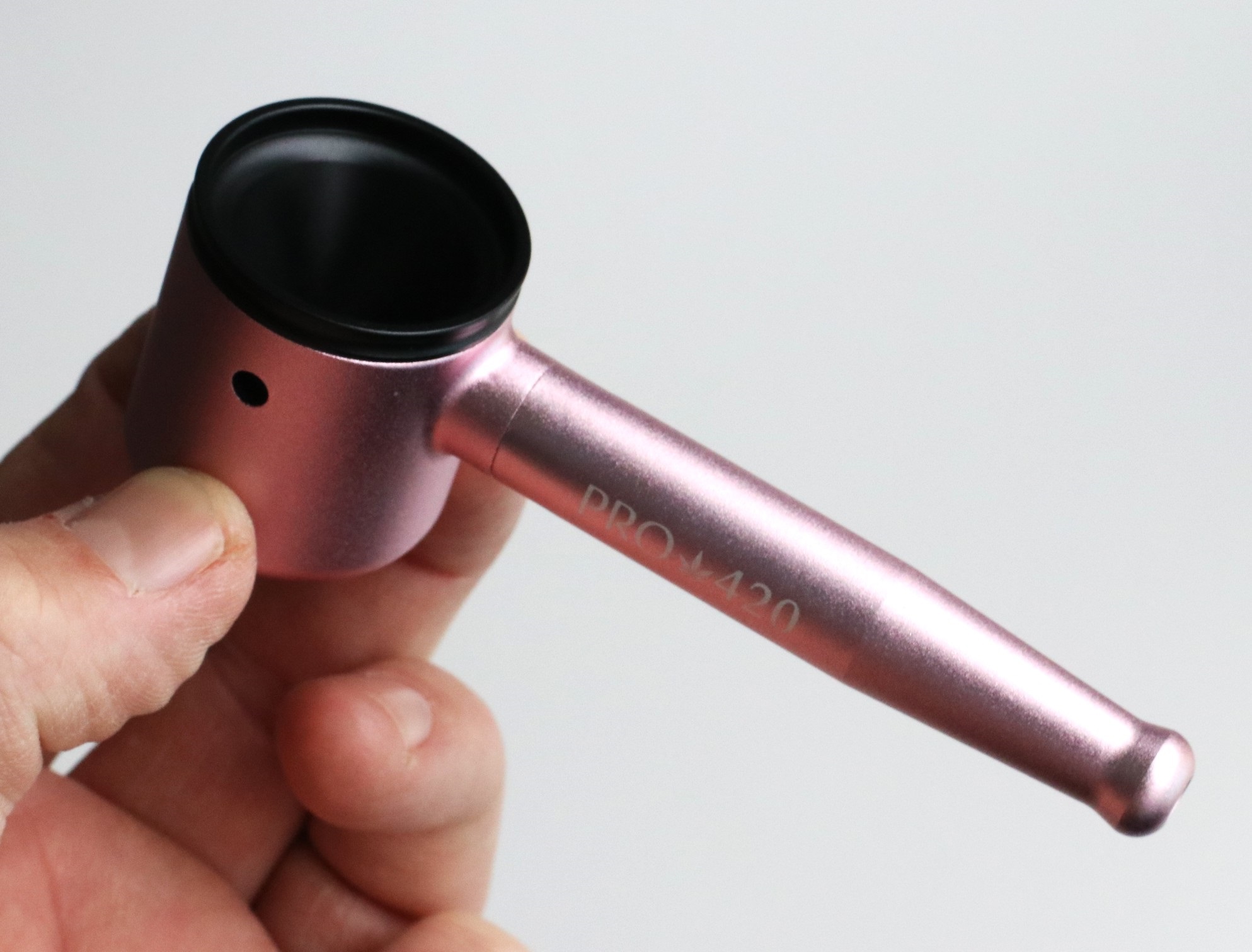 PRO 420 Aluminum Alloy Pipe-Lifetime Use-Large Bowl-4.5" Length-Pink Heavy Duty Smoking Pipe - PRO 420 Aluminum Alloy Pipe