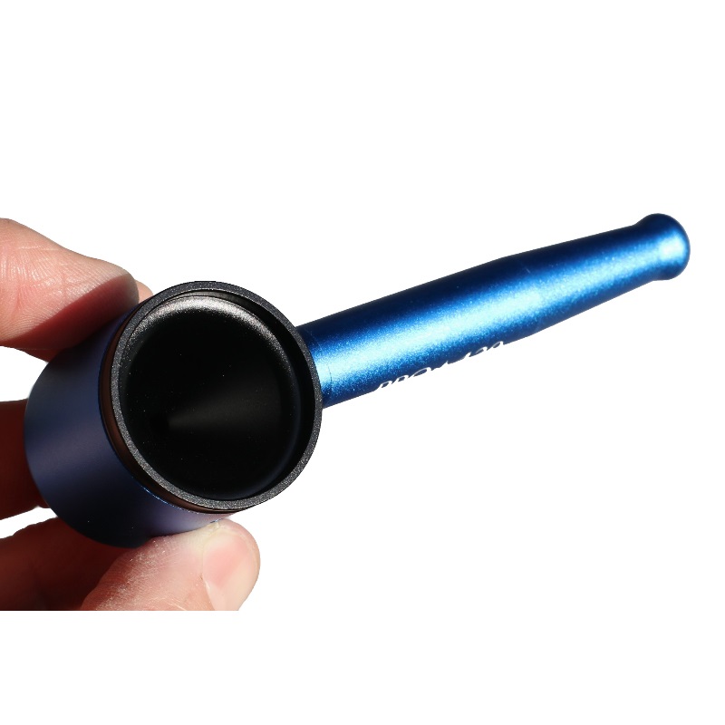 PRO 420 Aluminum Alloy Pipe-Lifetime Use-Large Bowl-4.5" Length-Blue Heavy Duty Smoking Pipe - PRO 420 Aluminum Alloy Cob Pipe