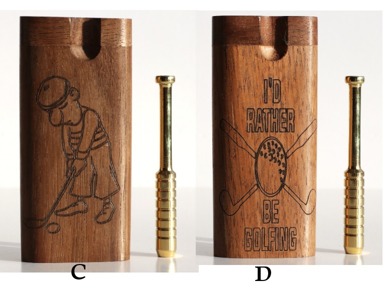Golf Dugouts & One Hitters-Golf Themed Laser Engraved Stash Boxes - Golf Dugout by Better Life