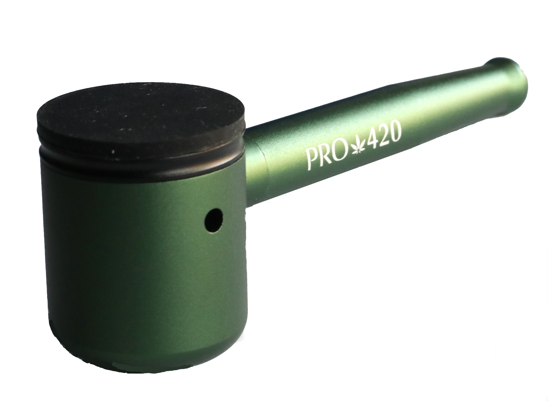 PRO 420 Aluminum Alloy Pipe-Lifetime Use-Large Bowl-4.5" Length-Green Heavy Duty Smoking Pipe - PRO 420 Aluminum Alloy Cob Pipe