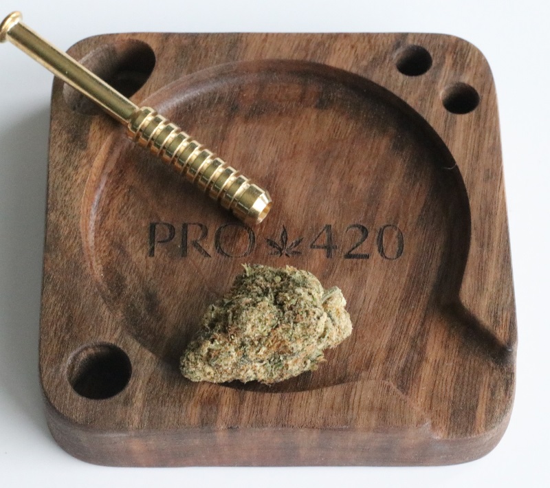 Mini Walnut Rolling Tray-PRO420 - Ultimate PRO 420 Gift Bundle