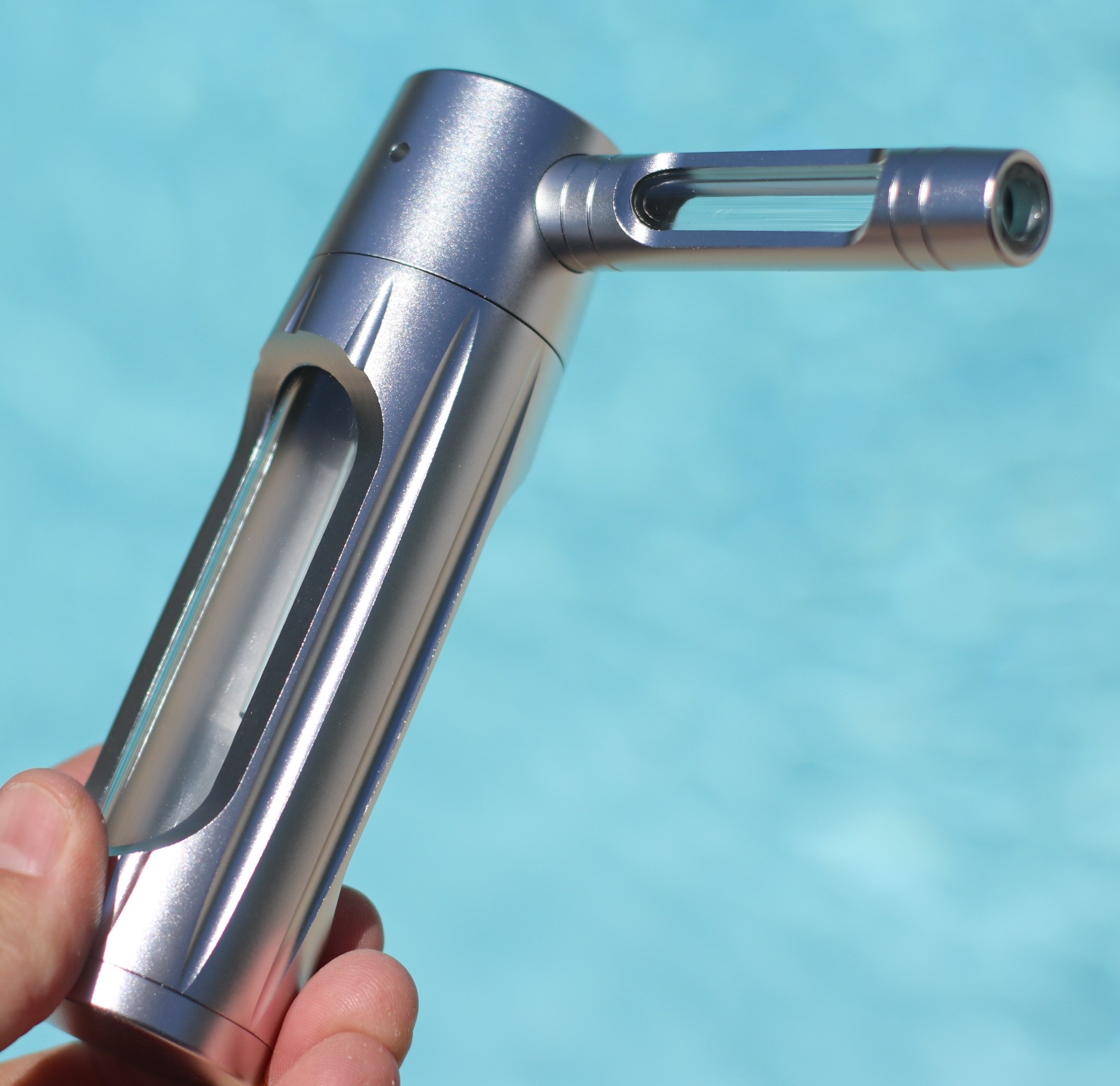 PRO420 Glass & Aluminum 6? Bubbler-Water Pipe-Easy to Clean-Perfect Small Bubbler