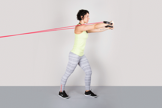 Whether you're in the gym, at home, or on the road, you can squeeze in an effective total-body workout with these surefire moves.  #fitness #workout https://greatist.com/fitness/resistance-band-exercises