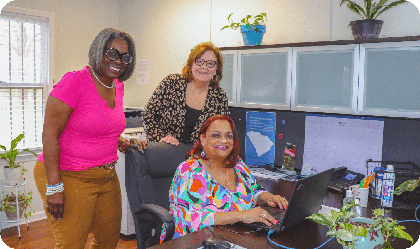 Business team working together with laptops