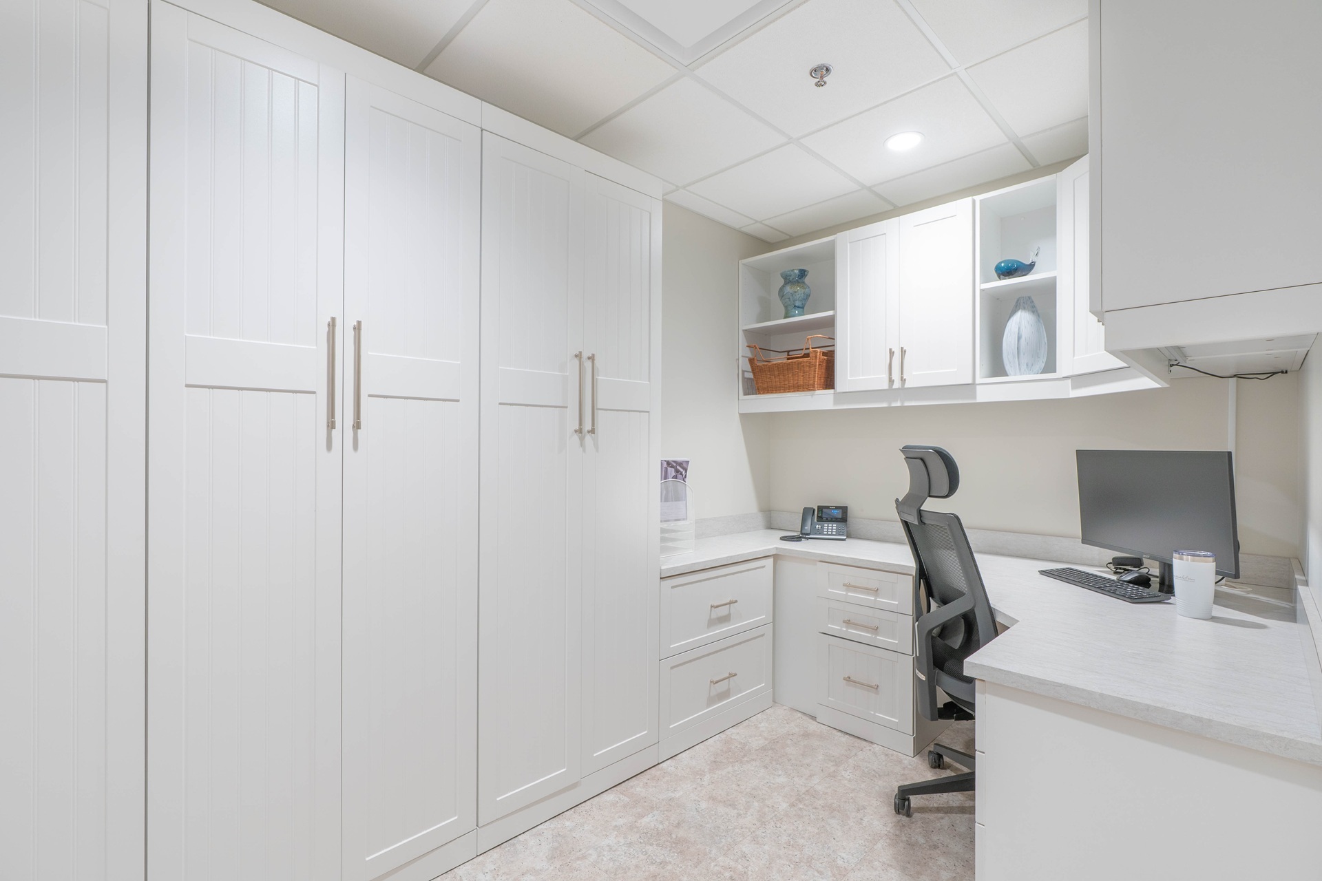 Custom office shelving